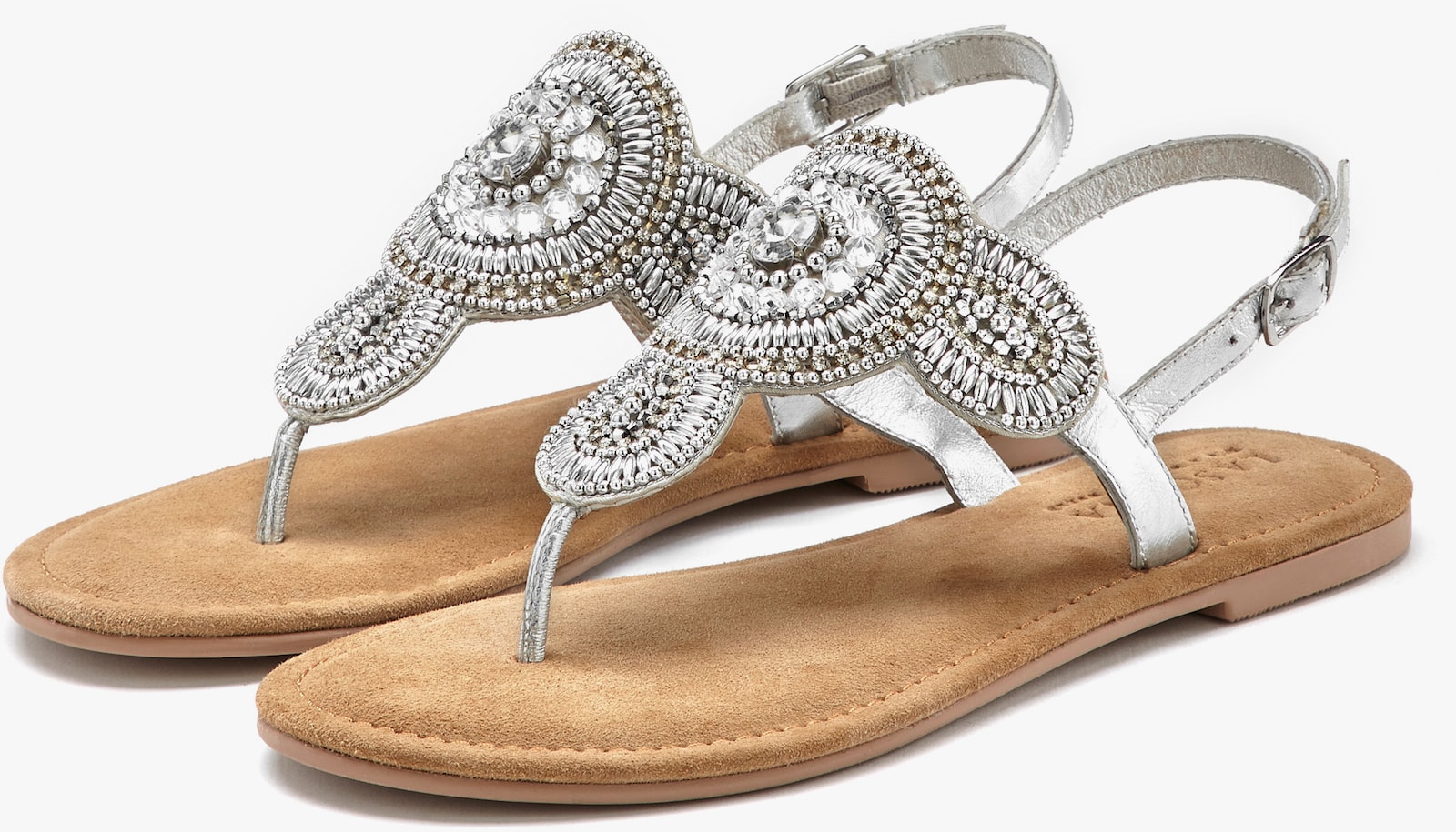 LASCANA Zehentrenner - silberfarben