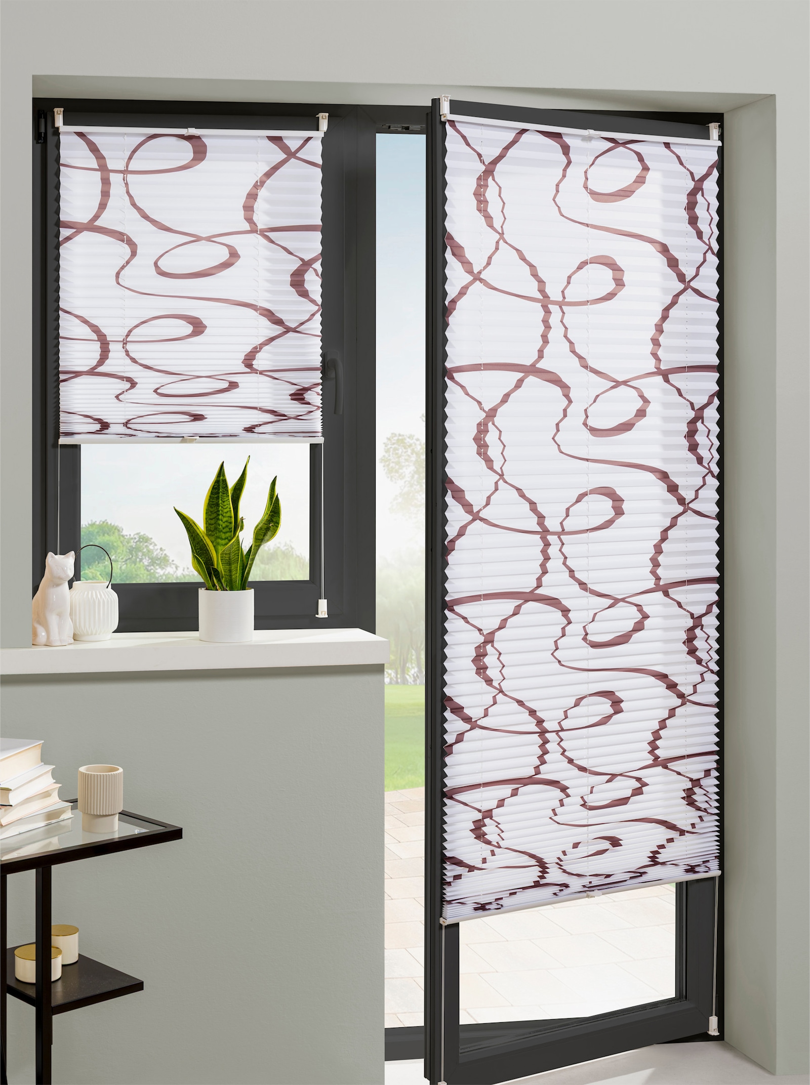 heine home Plissee-Jalousie - weiß-braun