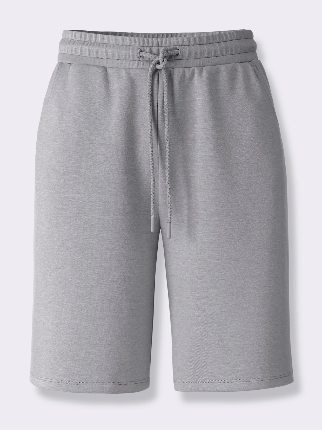 heine Short en matière sweat - gris pierre