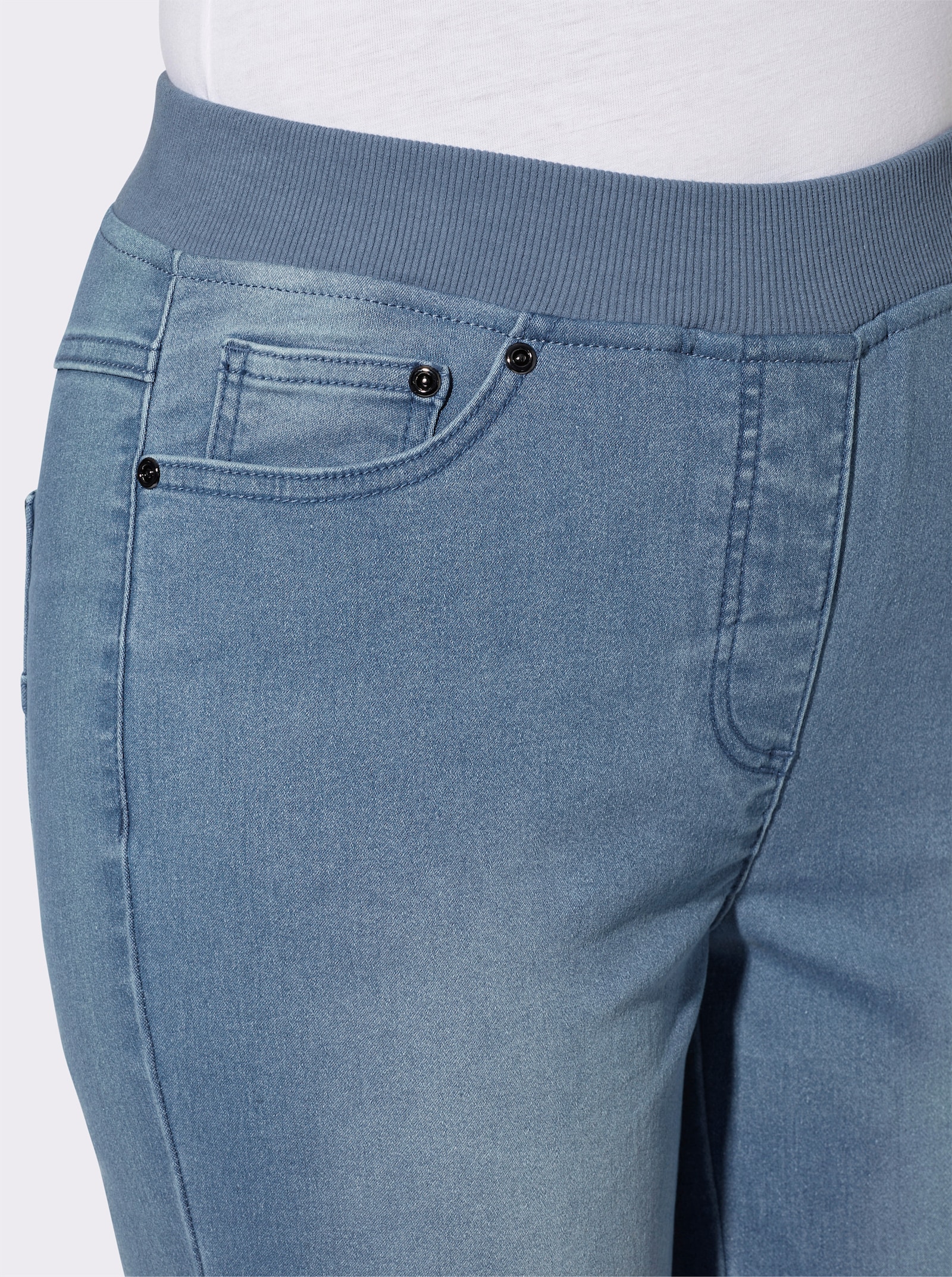 Ankle jeans - blue-bleached