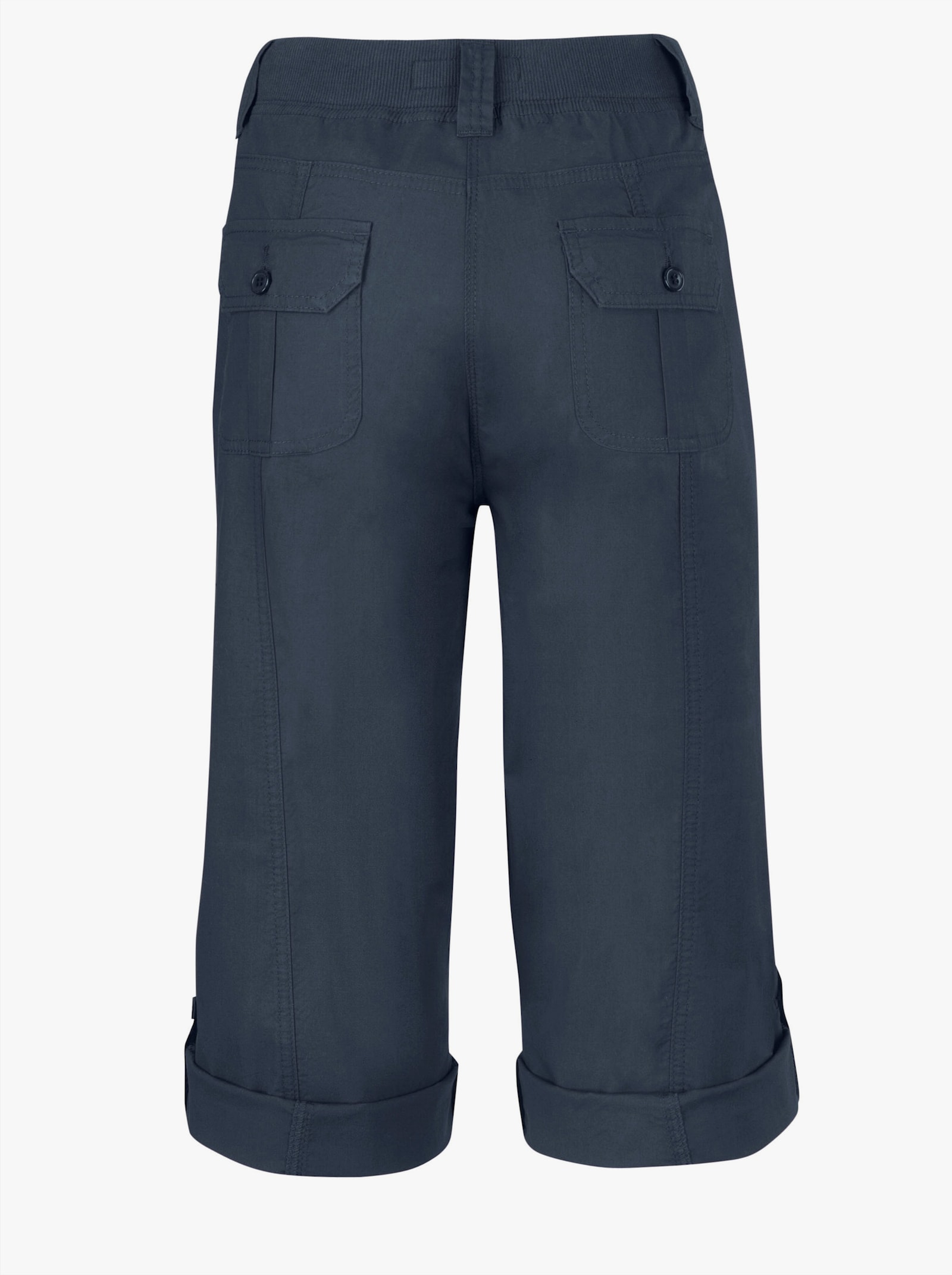 Caprihose mit weitenverstellbarem Saum - marine