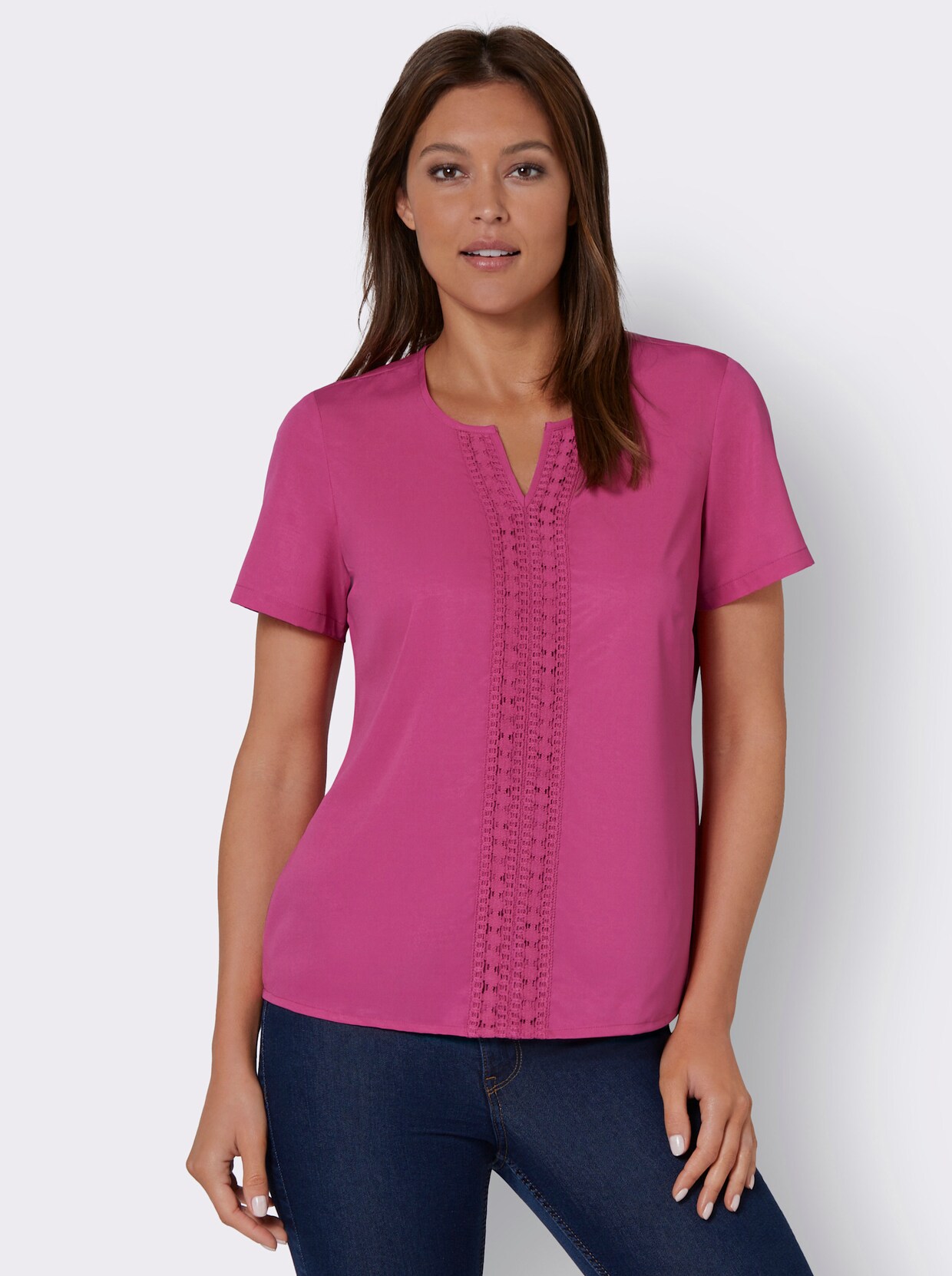 Comfortabele blouse - fuchsia