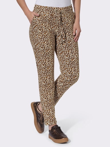  Sweathose im Animal-Print - sand-schoko-bedruckt