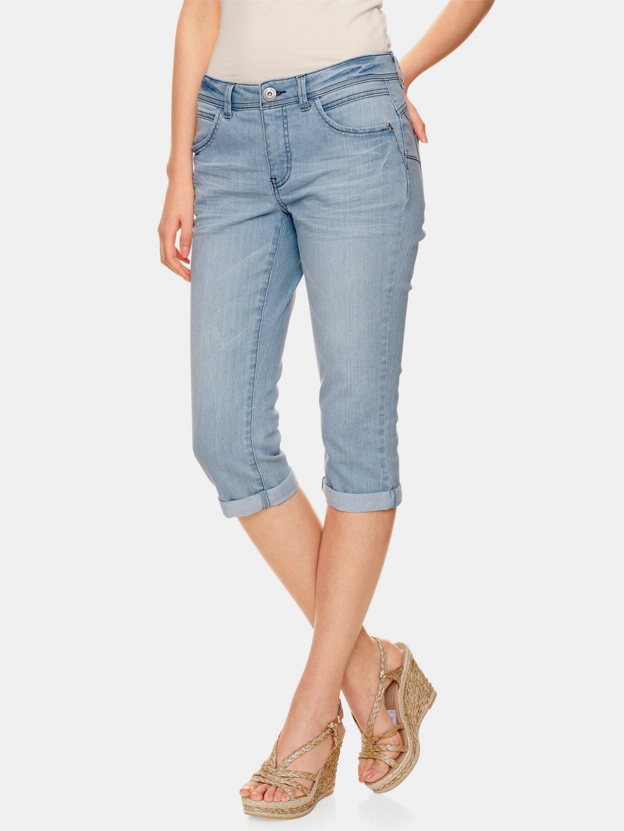 Linea Tesini Bauchweg-Hose - bleached