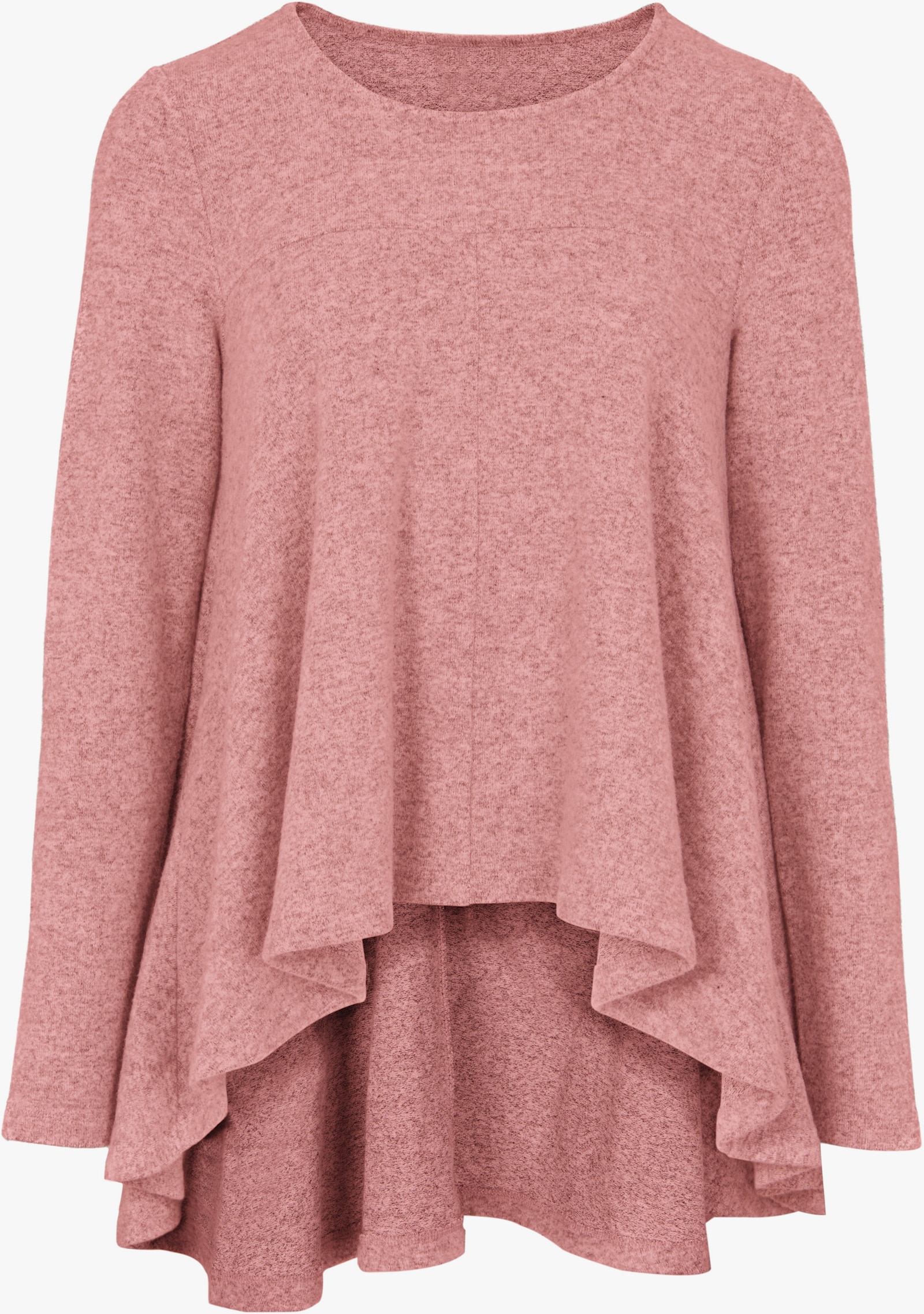 heine Langarmshirt mit verlängerter Rückenpartie - altrose