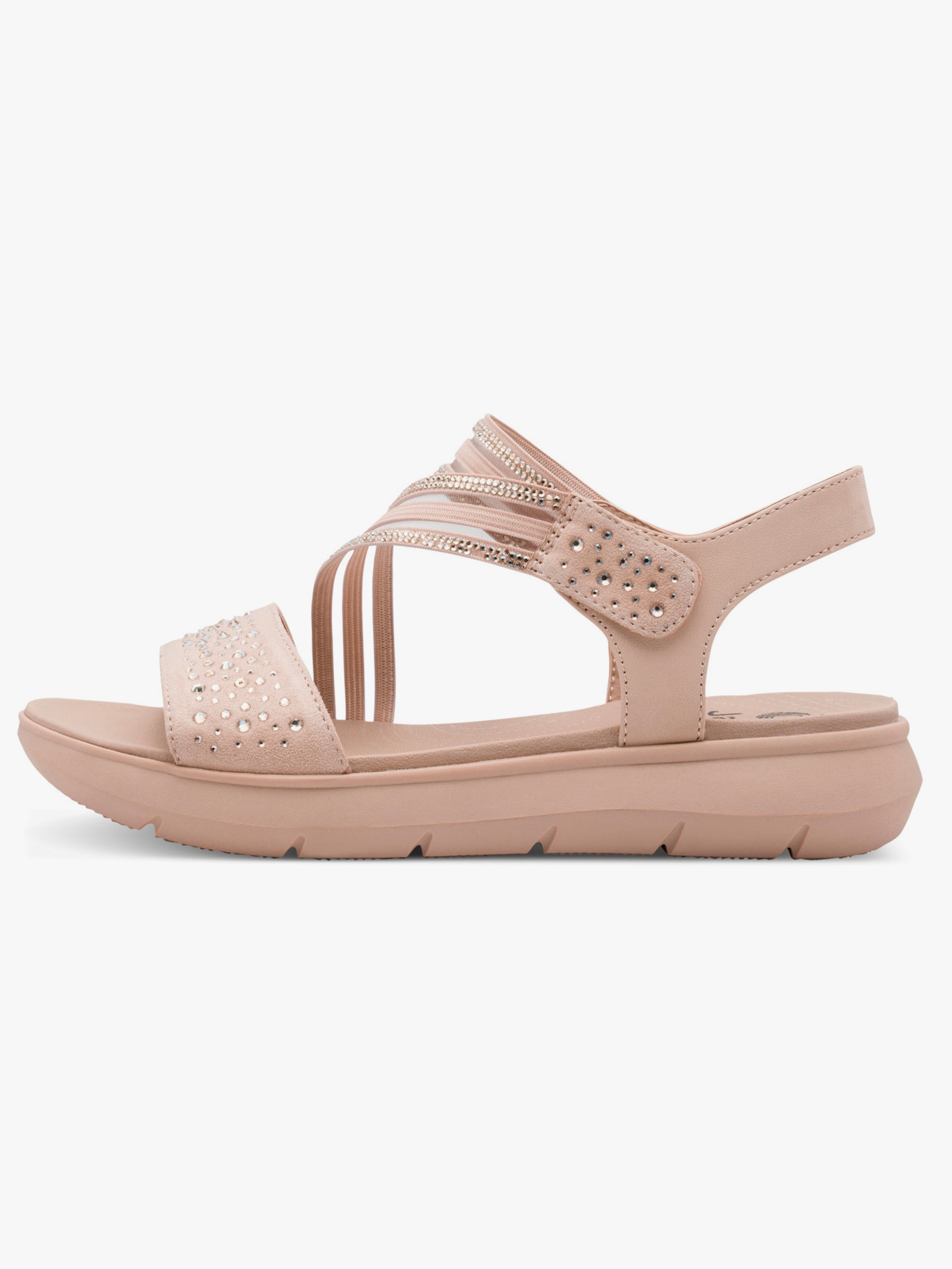 Jana Sandalette mit Perforation - puder