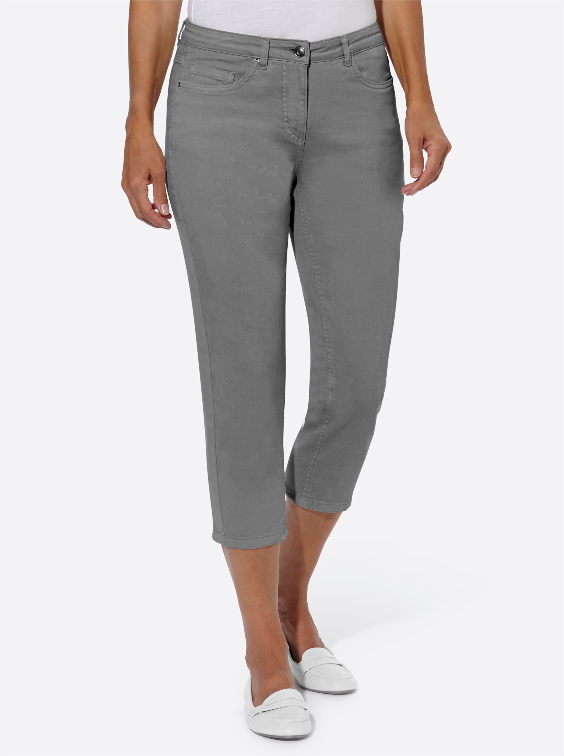 Witt Damen 3/4-Jeans, light grey-denim
