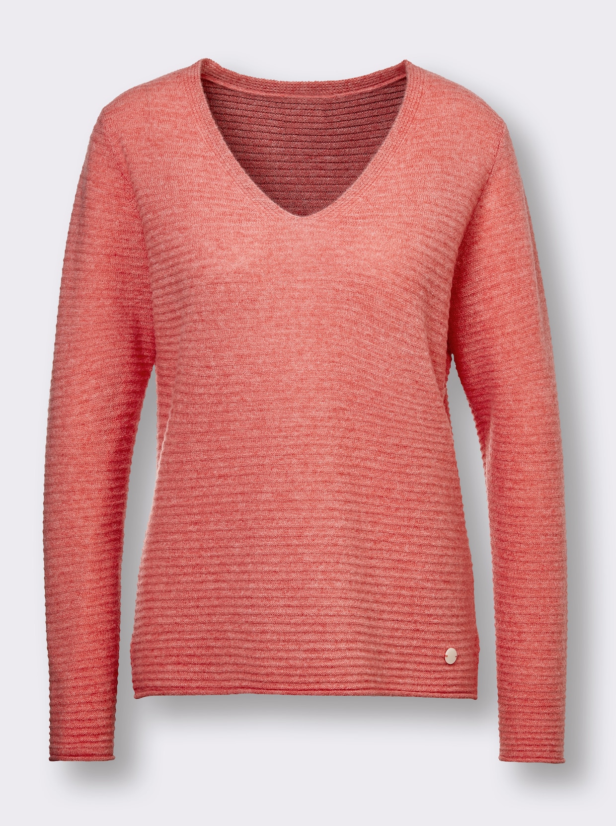 CREATION L PREMIUM Kaschmirpullover - koralle