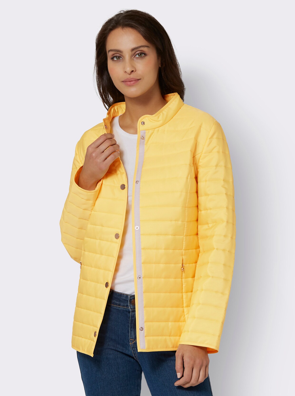 Steppjacke - gelb