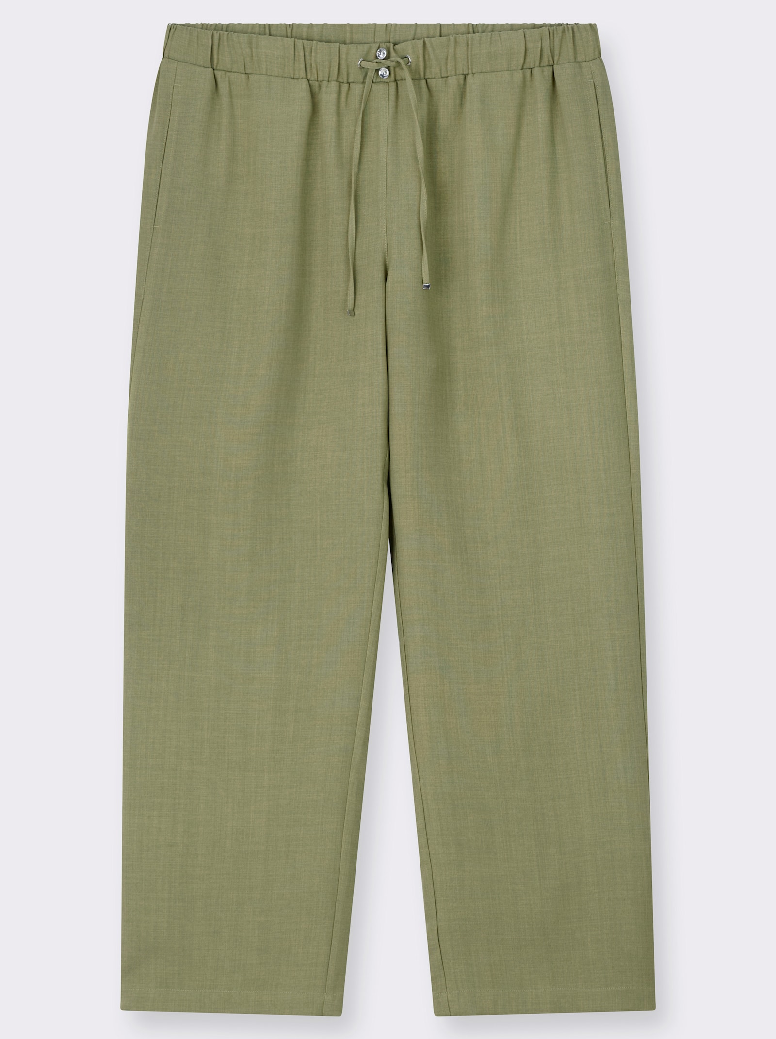 sheego Schlupfhose mit weitem Bein - schilf-champagner-meliert