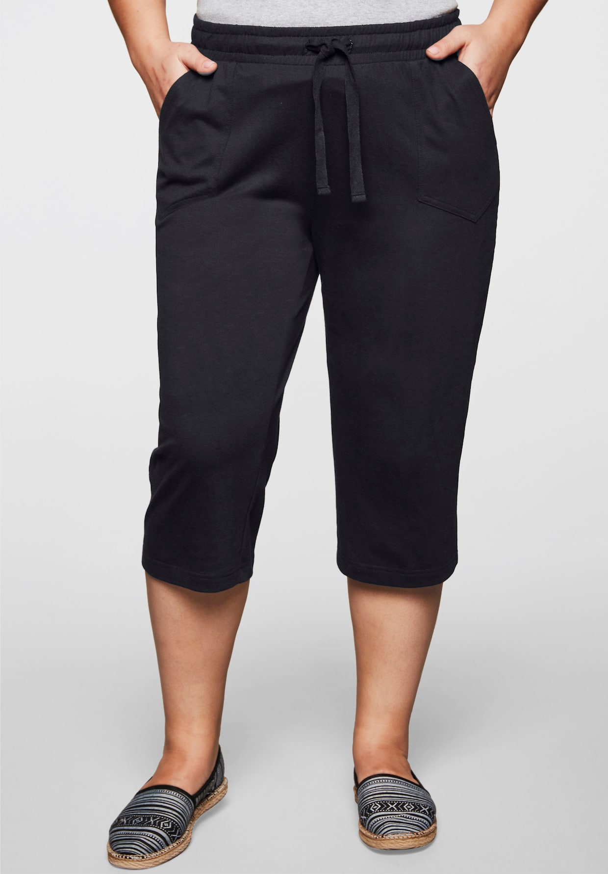sheego 3/4-Hose - schwarz