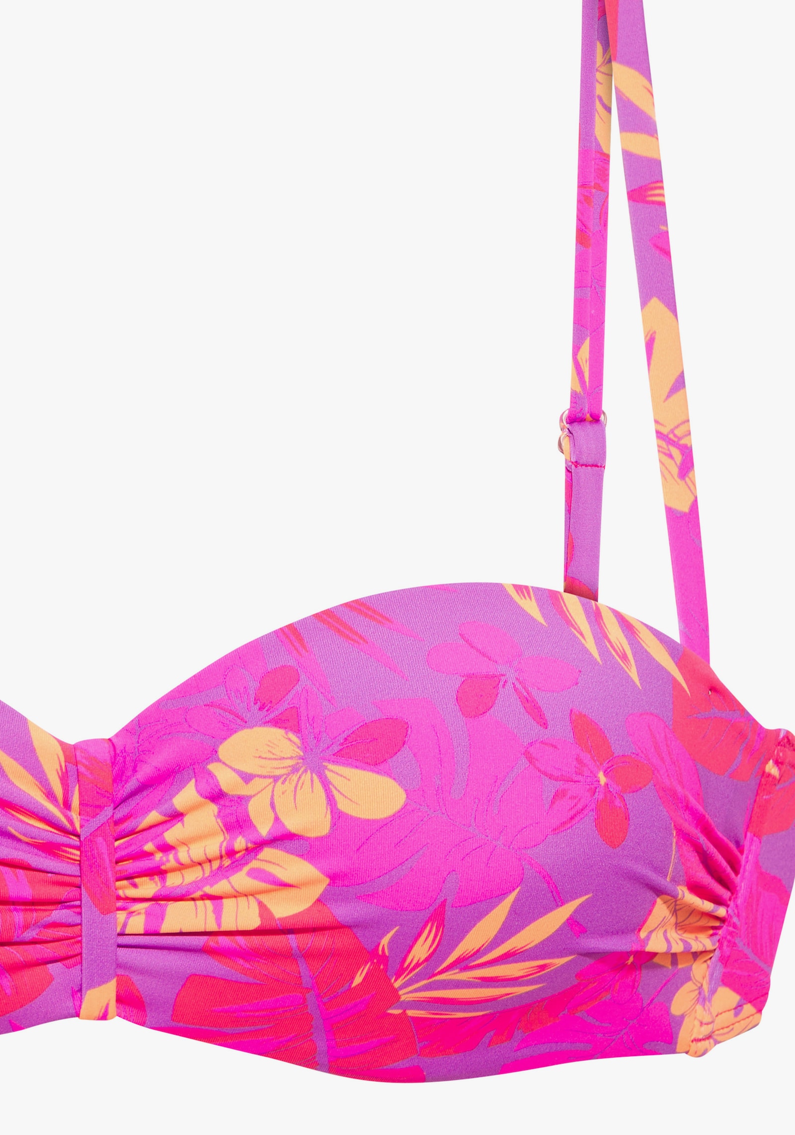 Venice Beach Bügel-Bandeau-Bikini-Top - flieder-pink