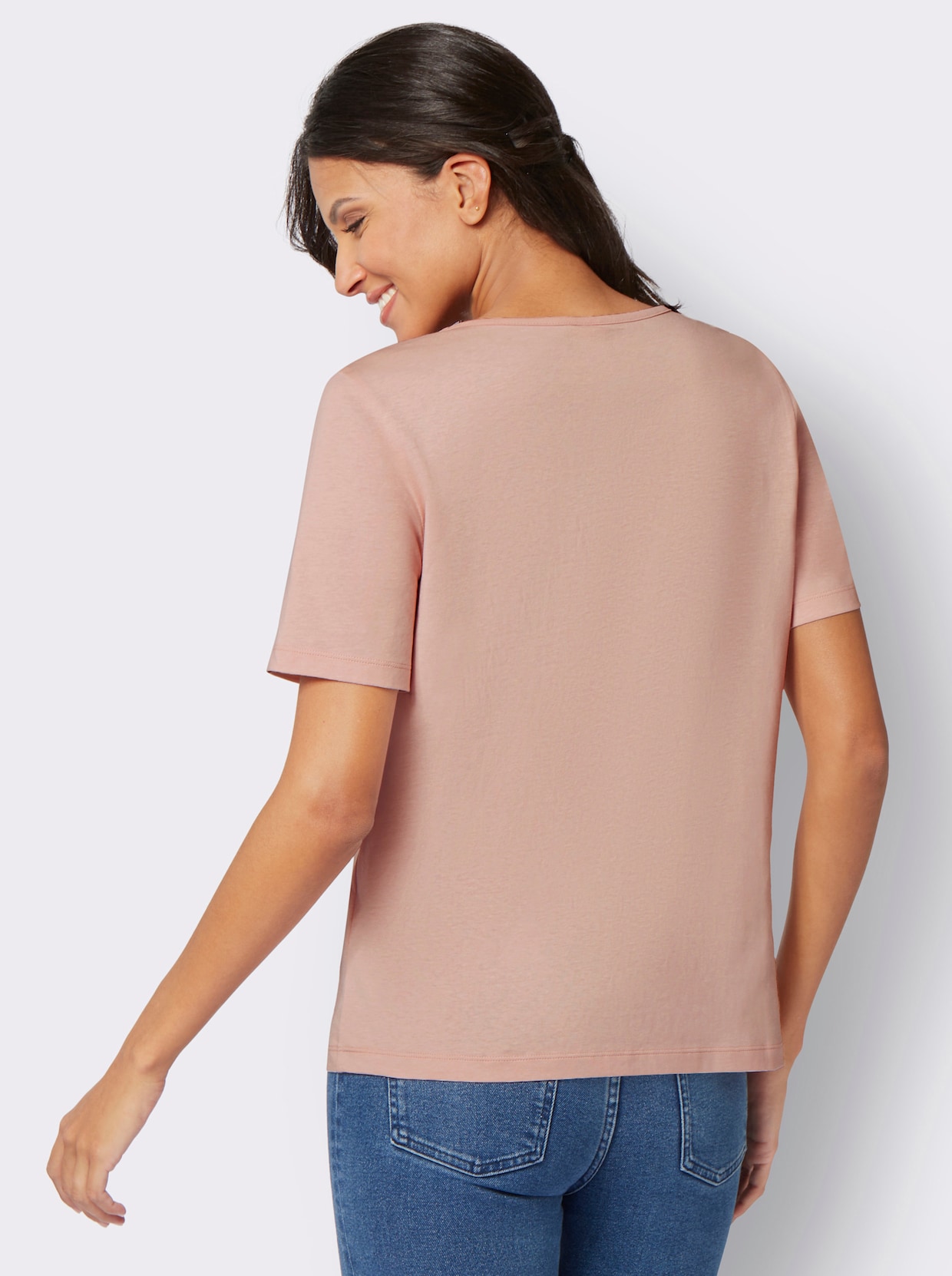 Shirt met korte mouwen - poudre/rozenkwarts