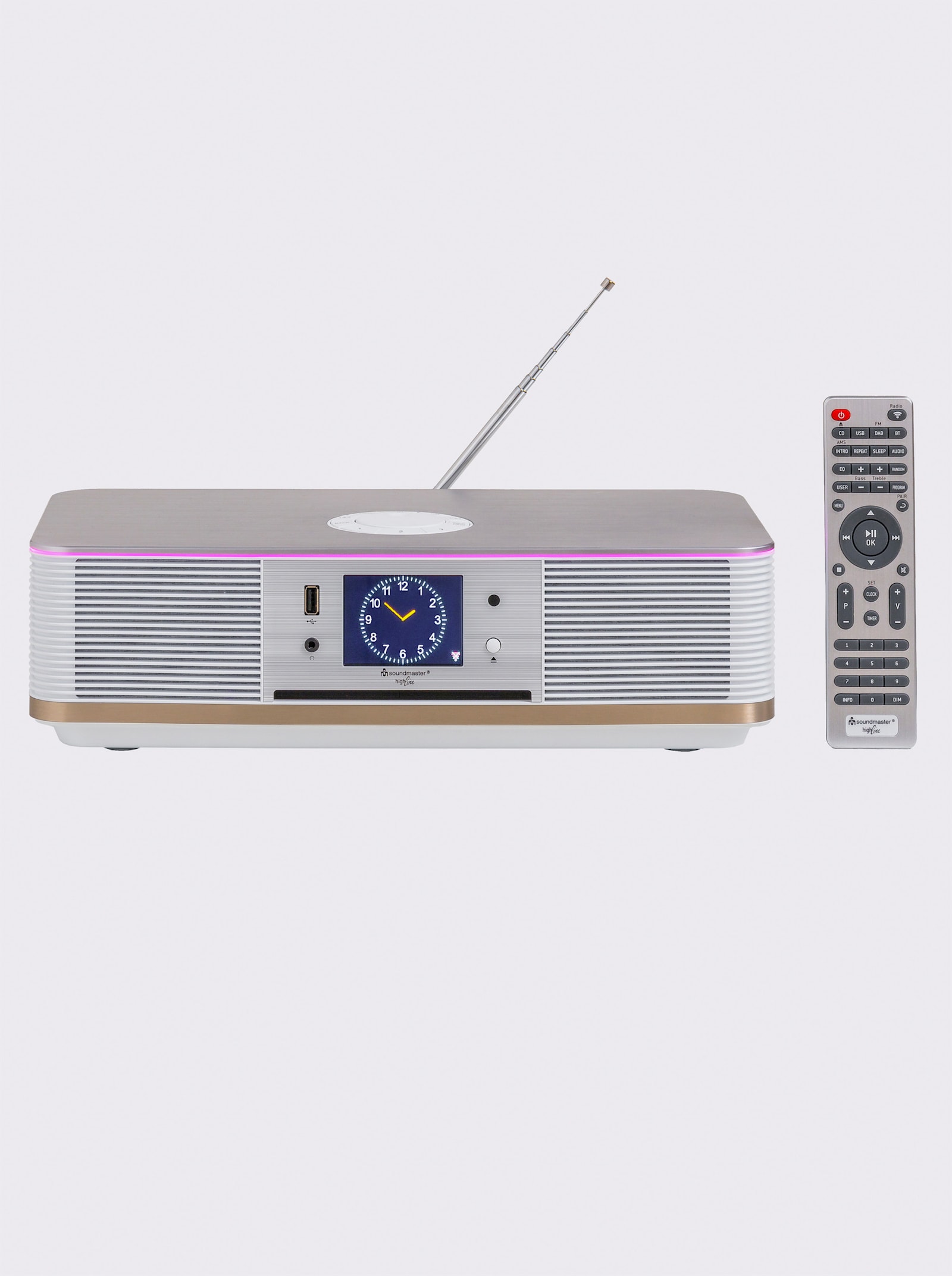 soundmaster Musikcenter - silberfarben