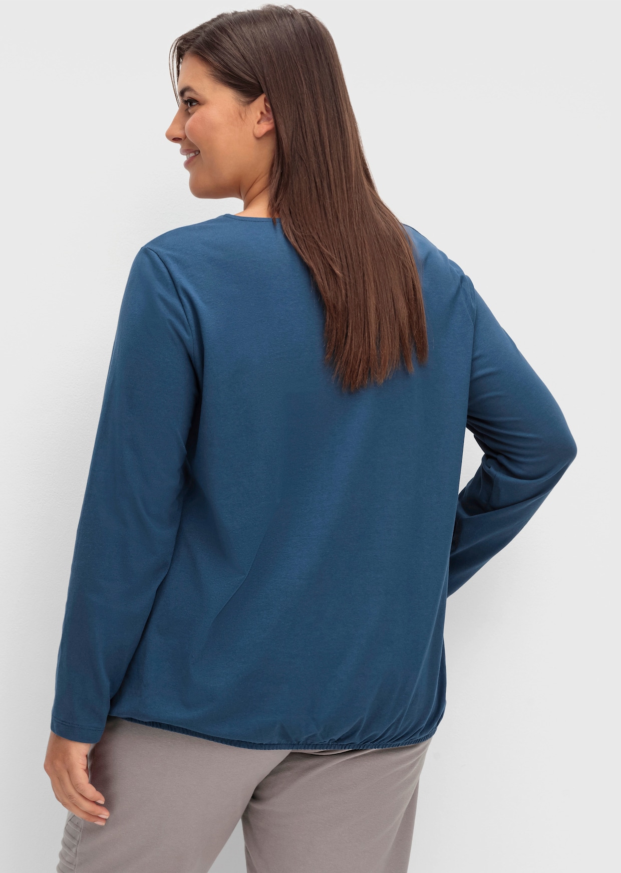 Langarmshirt - dunkelblau