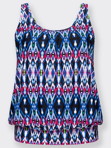 feel good Tankini-Oberteil - marine-bedruckt