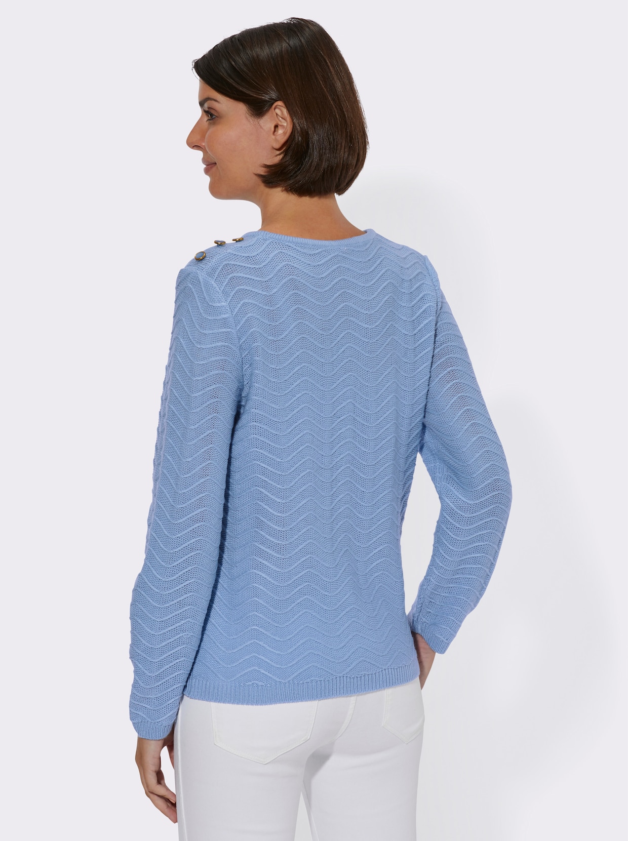 Pullover met lange mouwen - ijsblauw