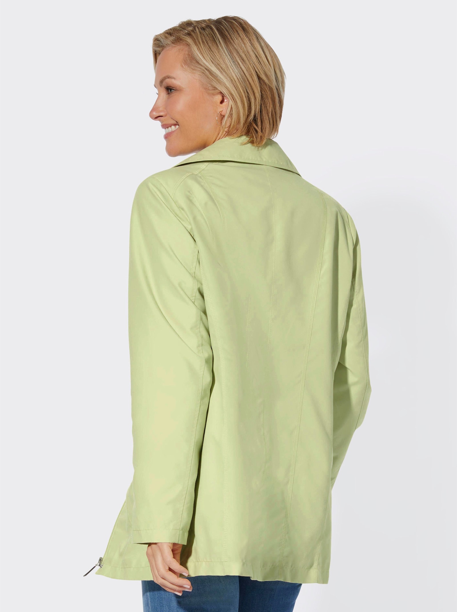 Übergangsjacke in Microfaser-Qualität - pistazie