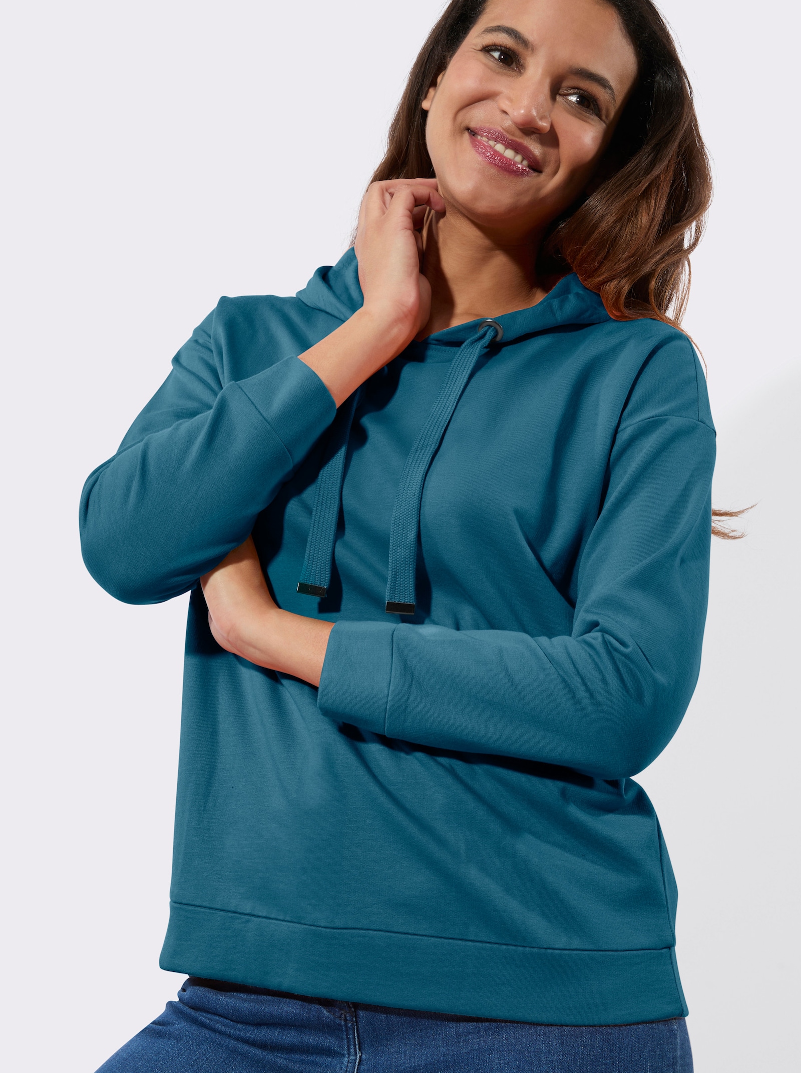 Sweatshirt mit Kapuze - topas