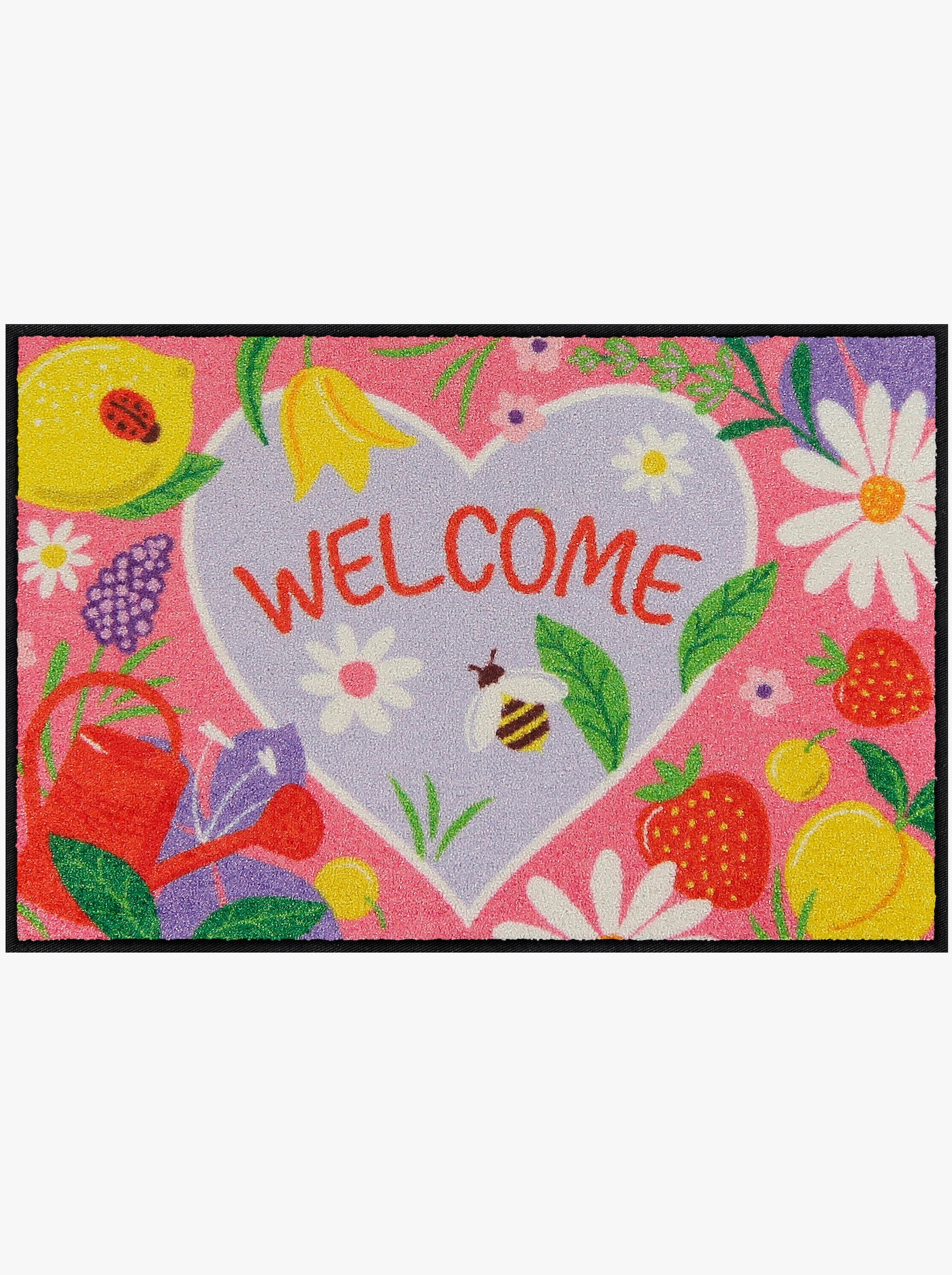 Salonloewe Fußmatte - rosa-bunt