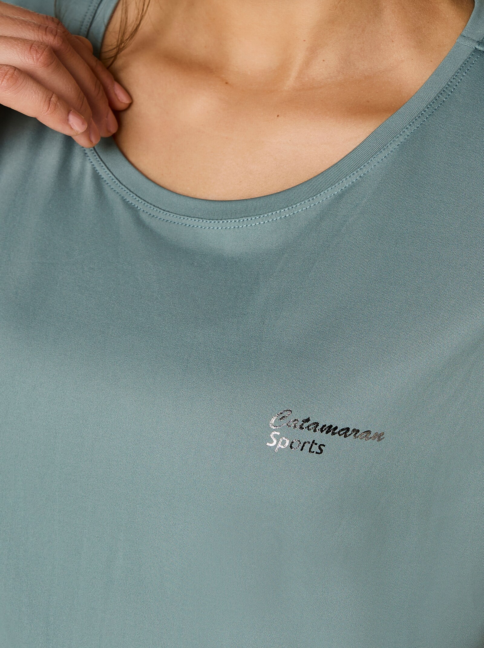 Catamaran Sports Funktionsshirt mit hinten längerem Saum - jade