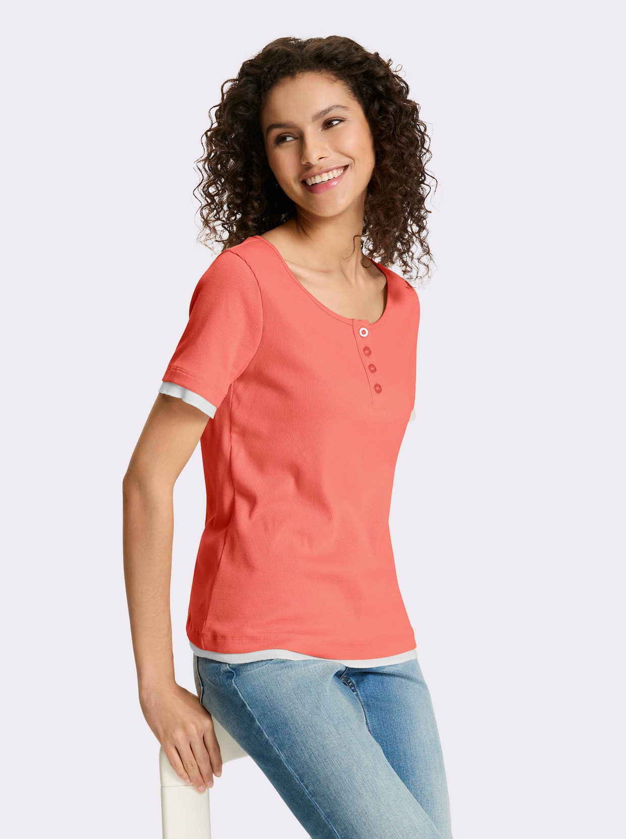 heine Shirt - koralle