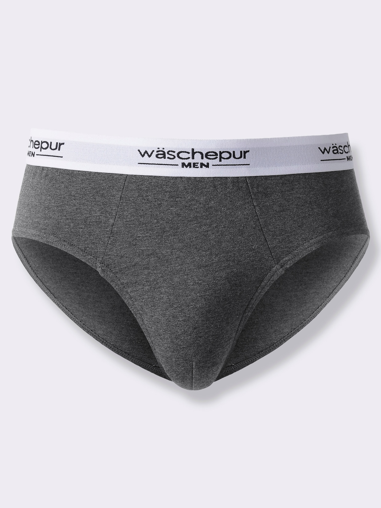 wäschepur men Slip - anthrazit + grau + weiss