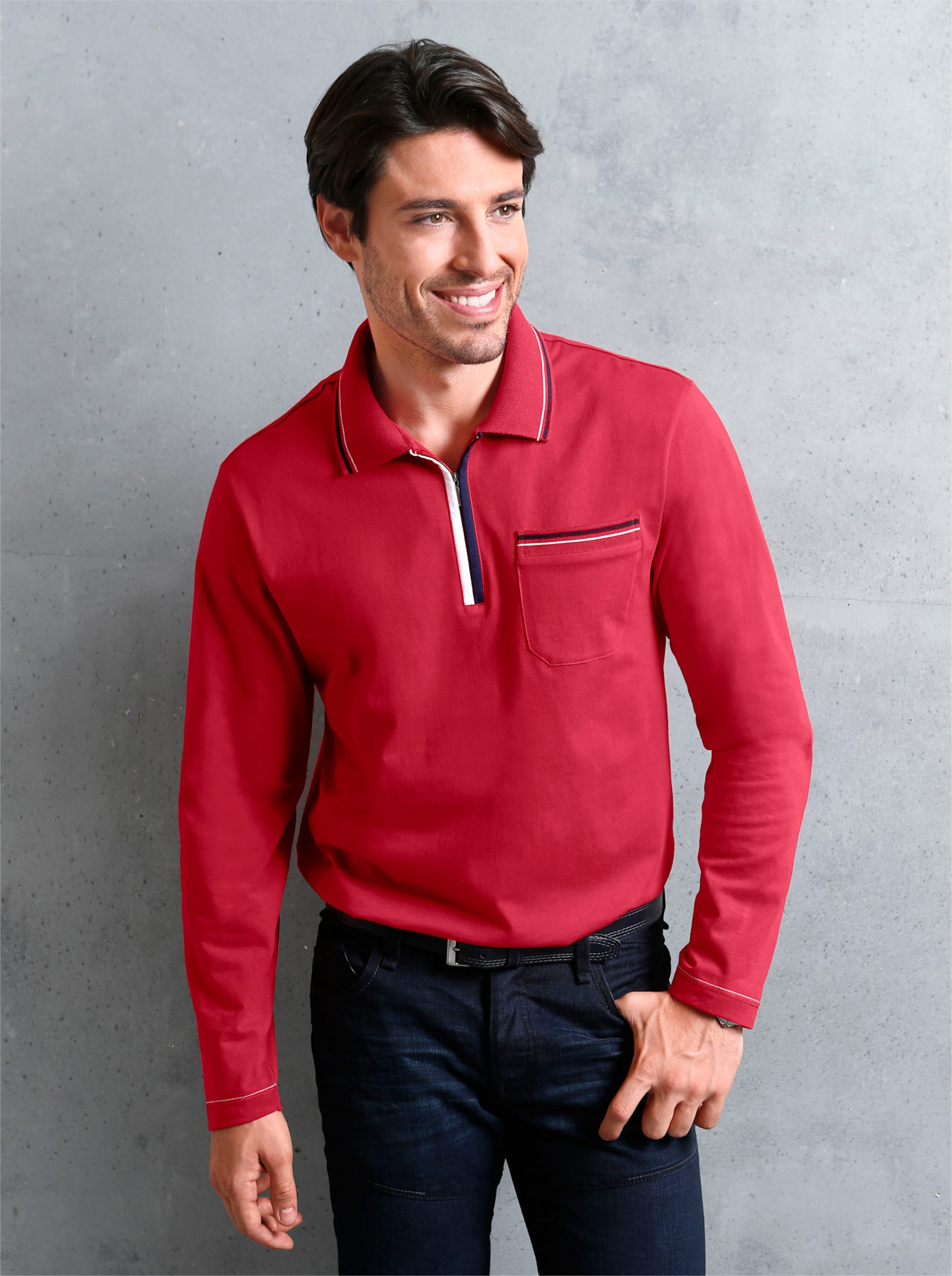 Witt Herren Poloshirt, rot
