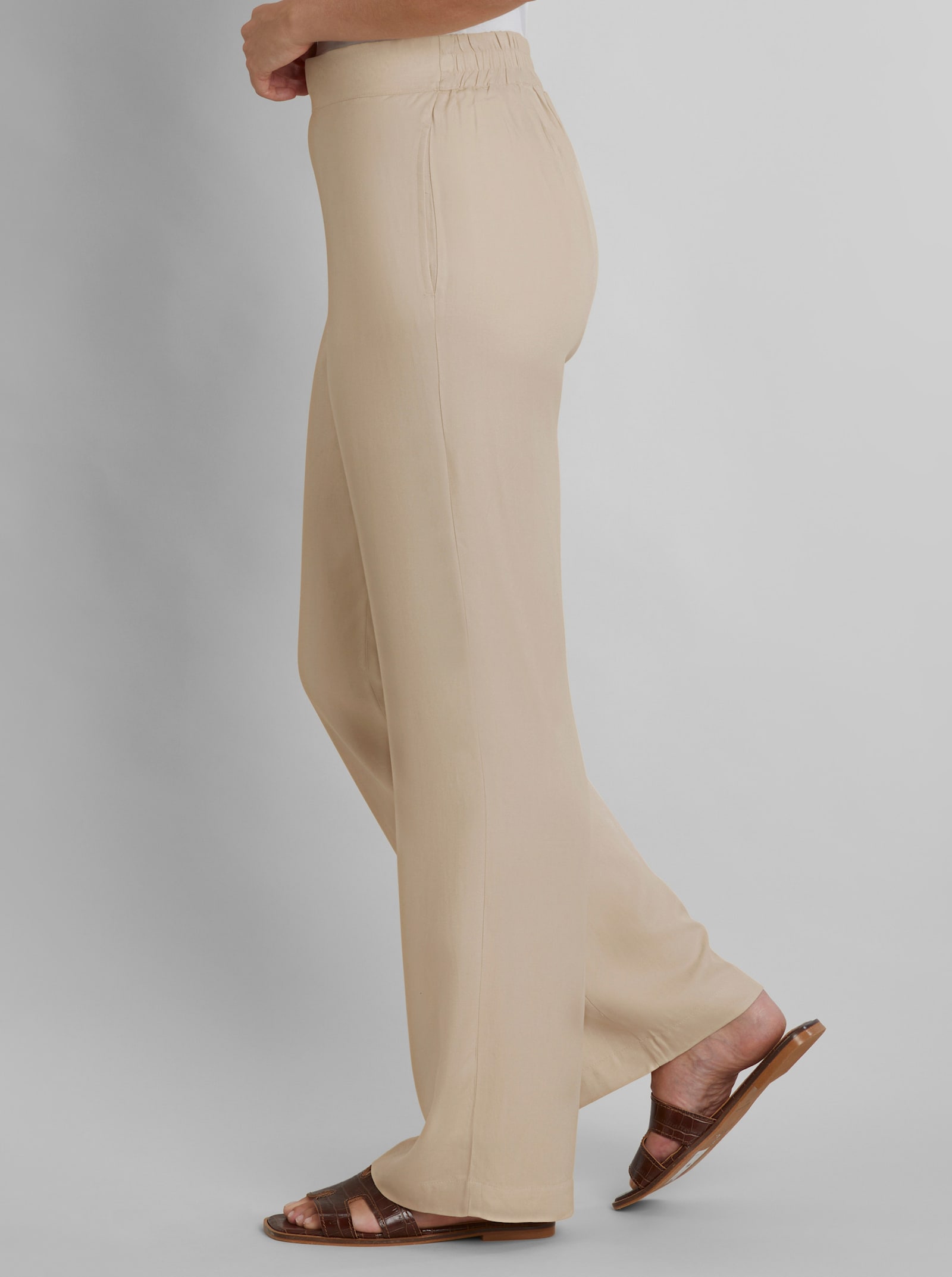 heine Hose mit Dehnbund - sand