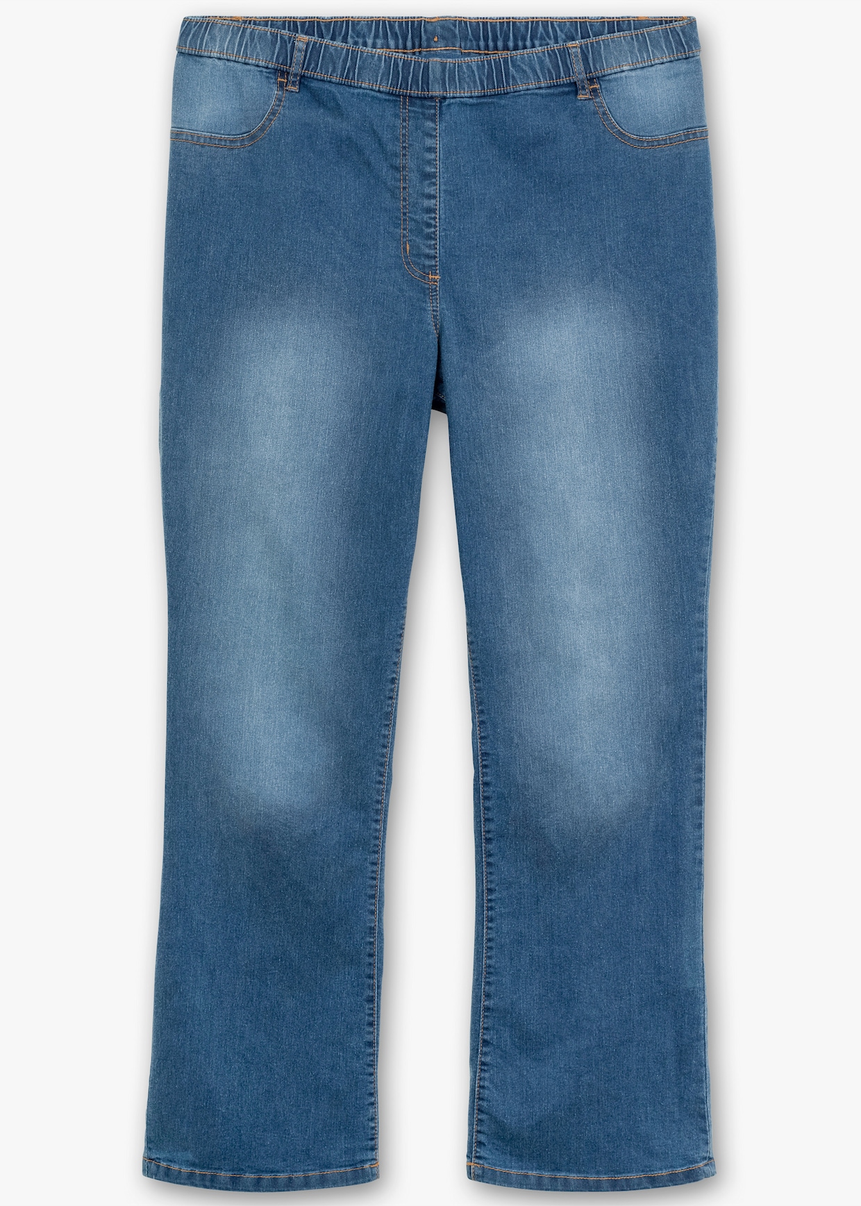 Bootcut-Jeans - blue-stone-washed