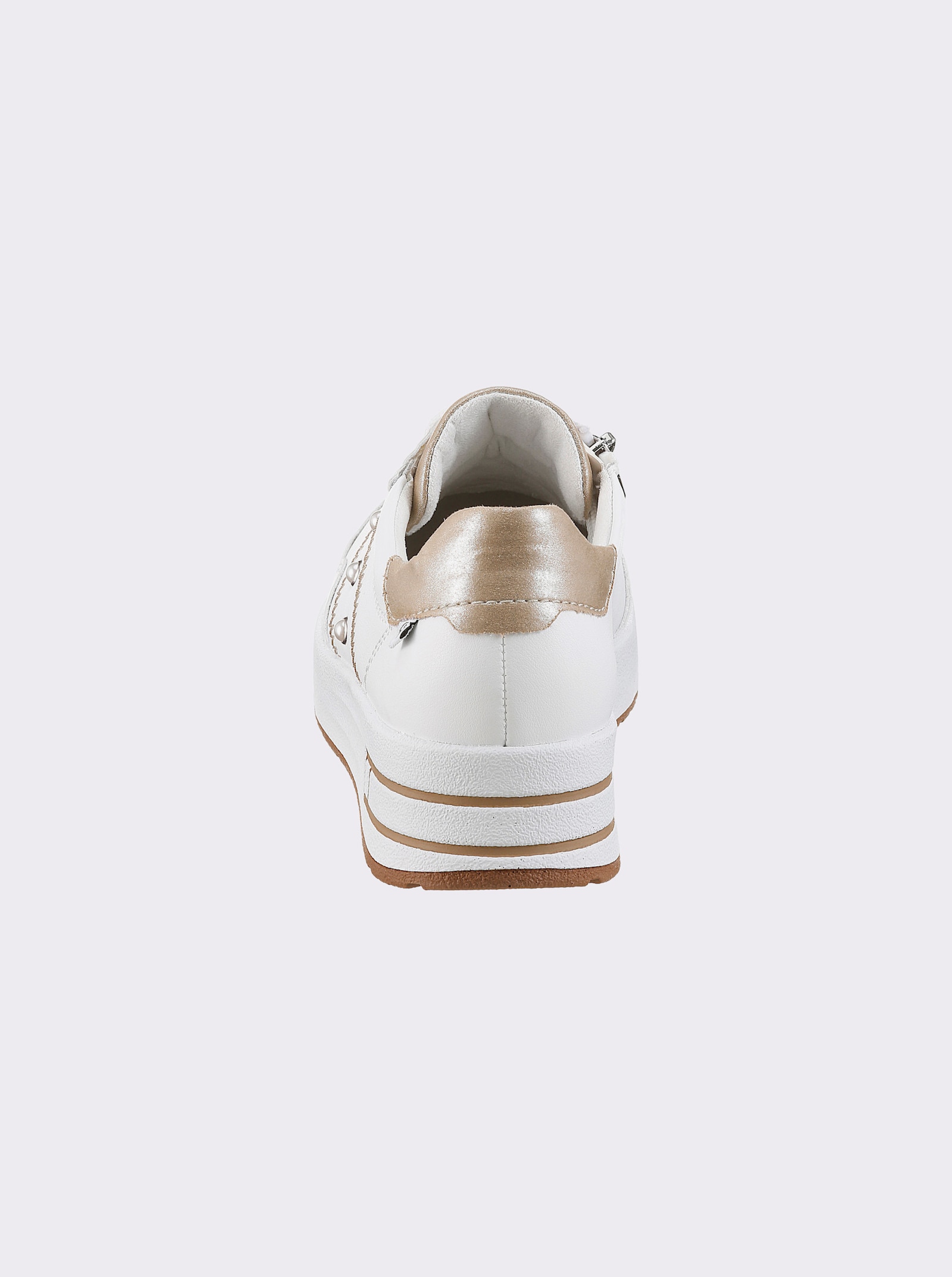 Rieker Keilsneaker mit Ziersteinchen - weiß