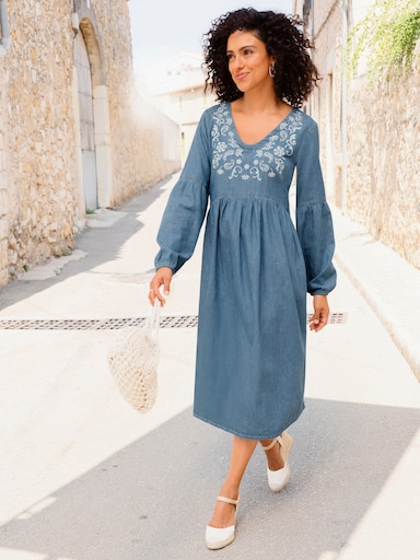 Jeanskleid - blue-bleached