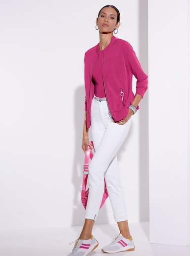 Shirtjacke mit Modal (TENCEL) - fuchsia