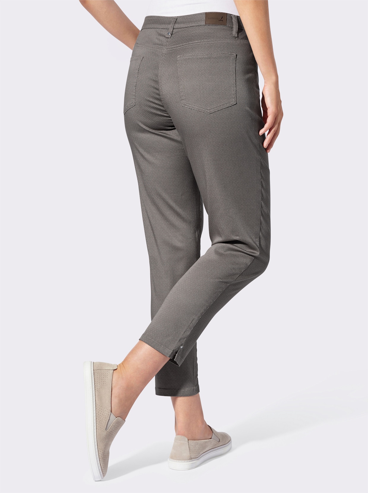 Druckhose - grau-bedruckt