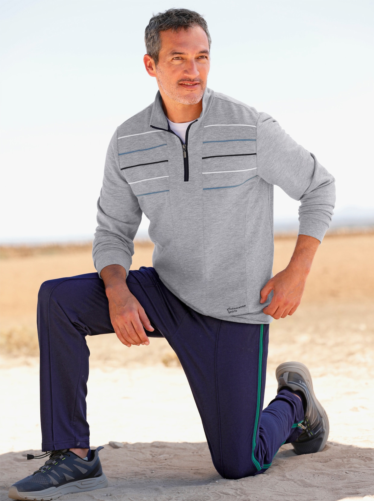 Catamaran Sports Sweatshirt - grau-meliert