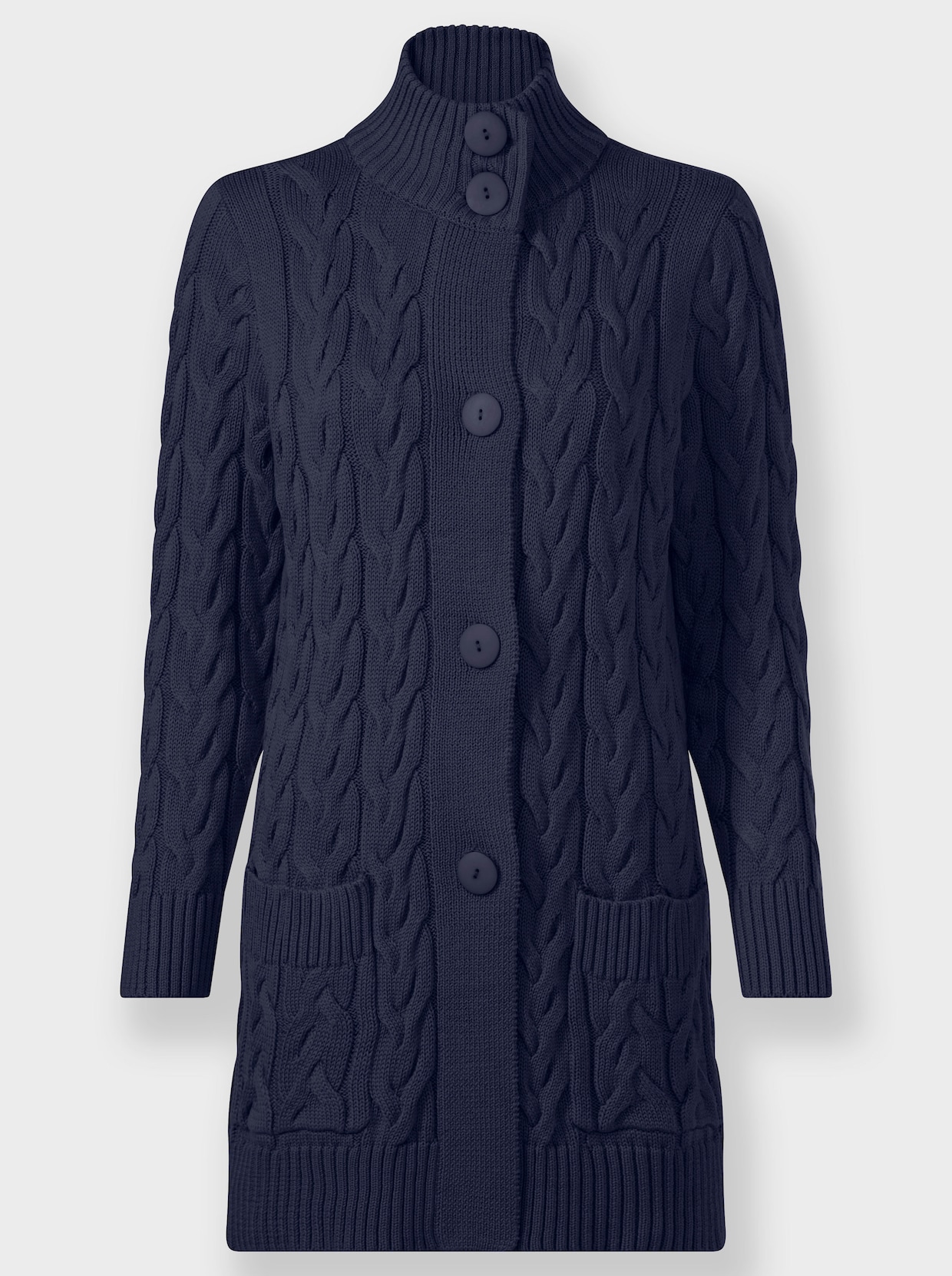 Longstrickjacke - marine
