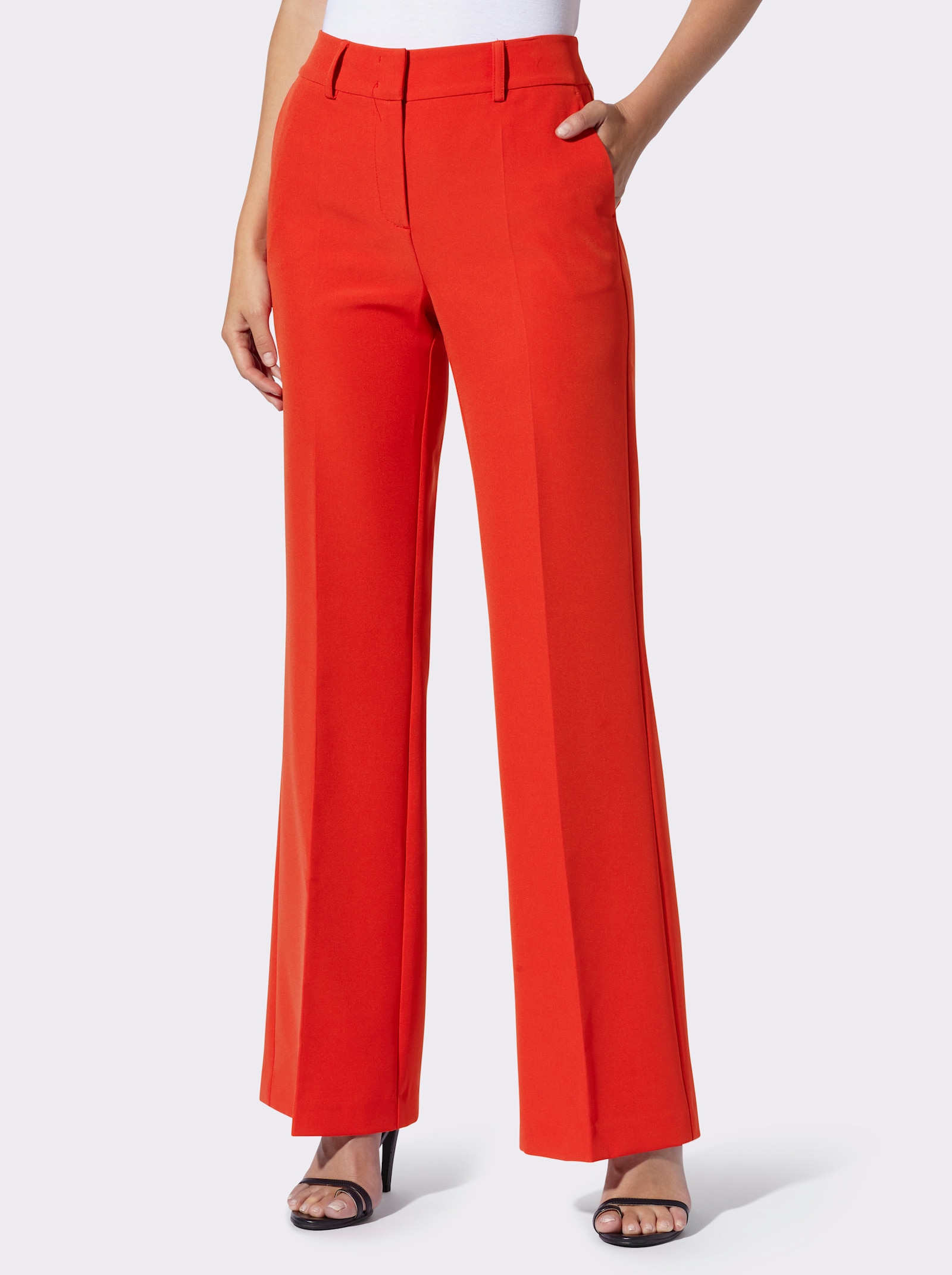 heine Marlene-Hose mit breitem Bund - erdbeere