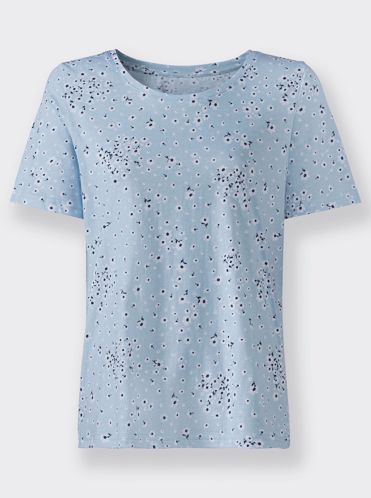 Shirt - hellblau-bedruckt