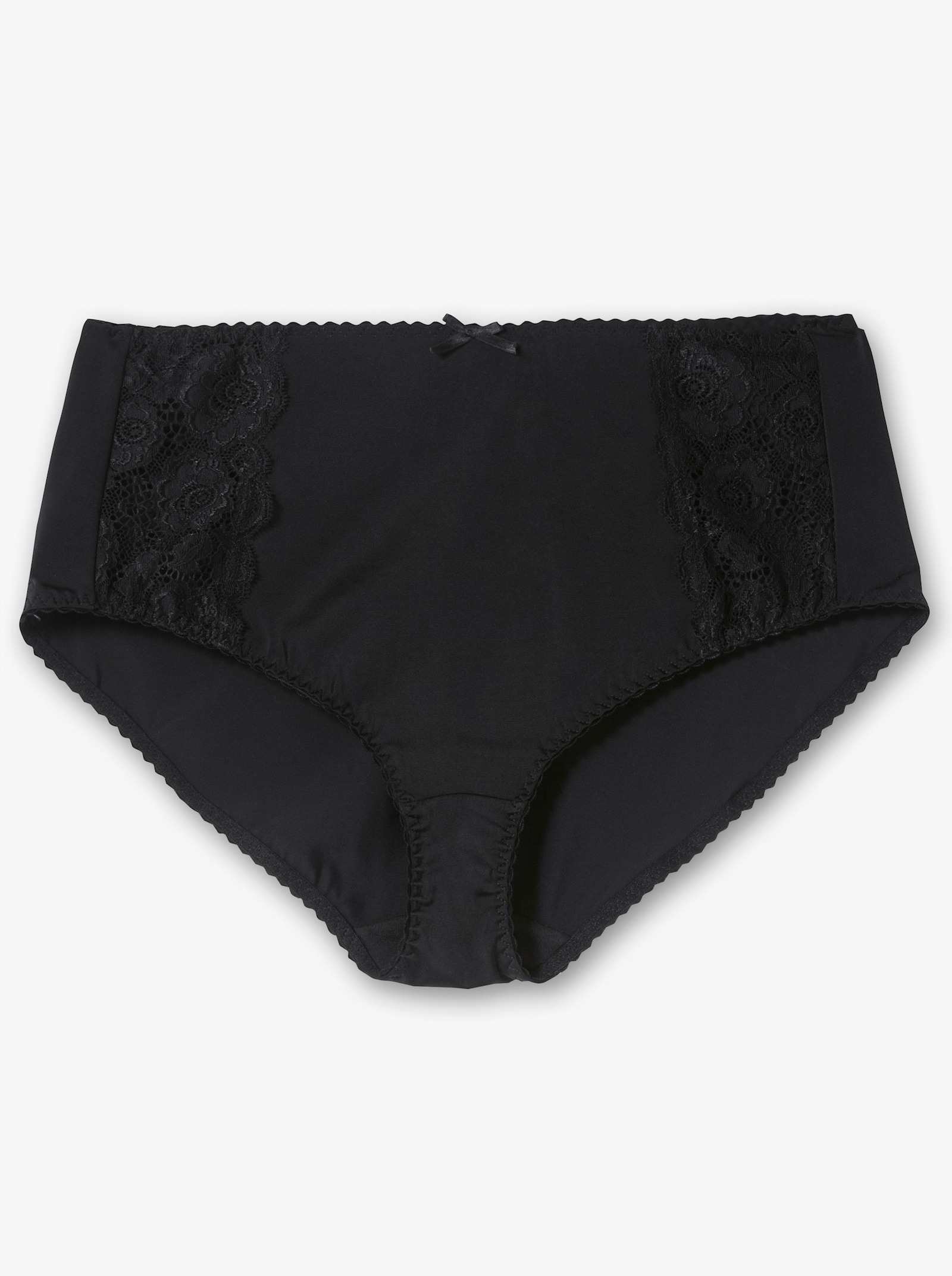 sheego Taillenslip mit transparenter Spitze - schwarz