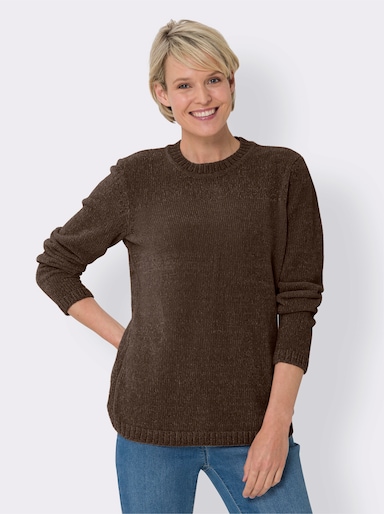 Pullover met lange mouwen - chocolade