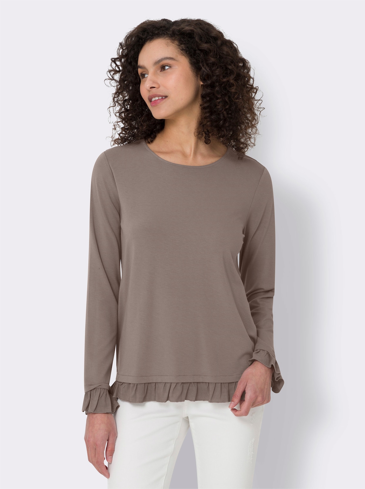 heine 2-in-1-Shirt - dunkeltaupe