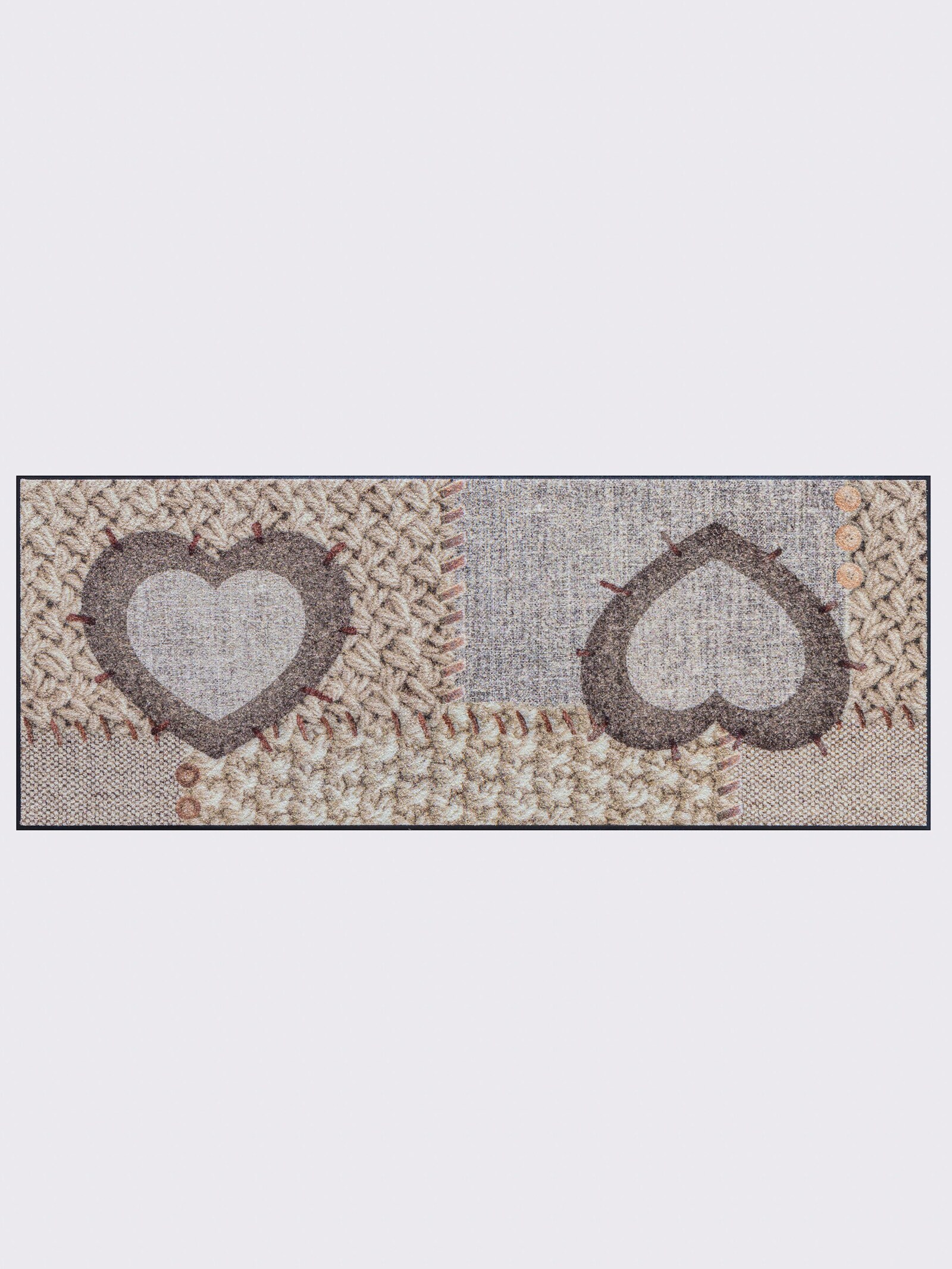 Salonloewe Fußmatte - beige-braun-gemustert