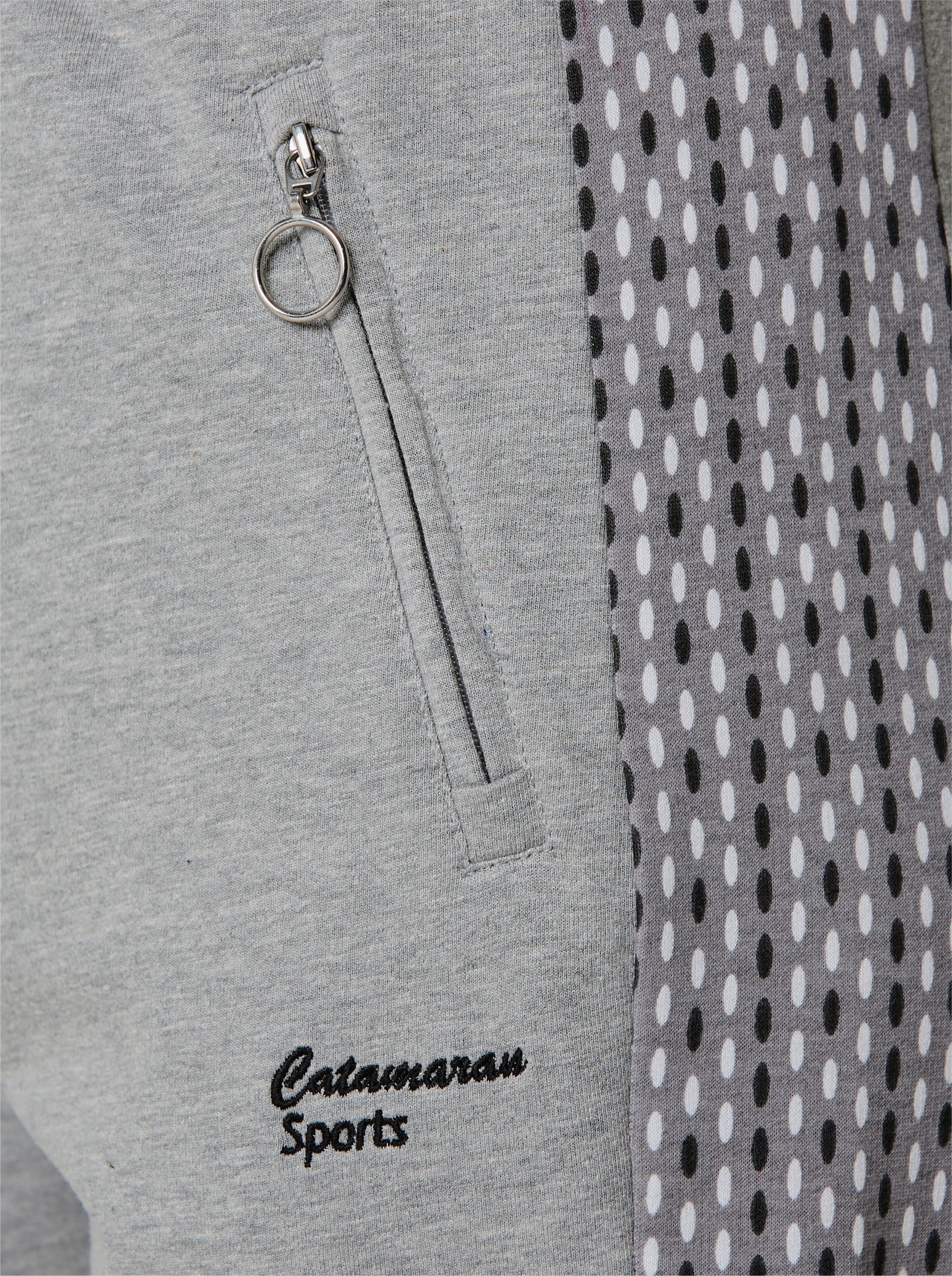 Catamaran Sports Sporthose mit Reißverschluss-Taschen - grau-meliert