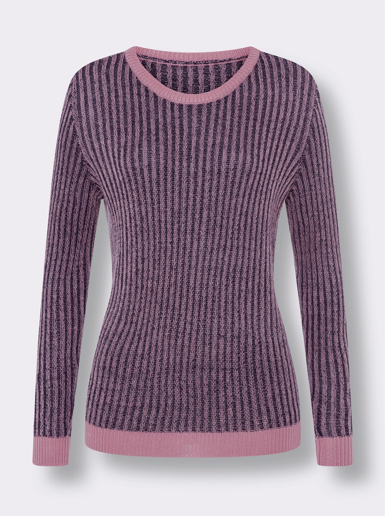 Pullover met lange mouwen - marine/oudroze