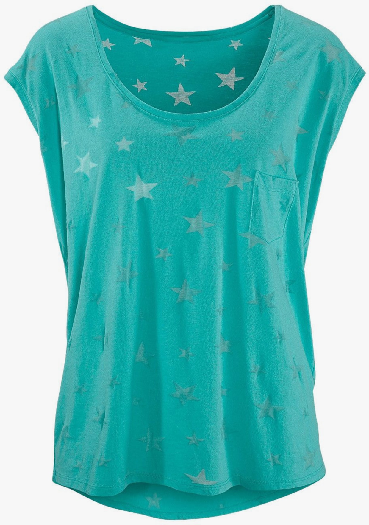 Beachtime Shirt met korte mouwen - mint, wit