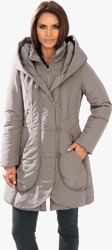 heine Parka mit leichter Wattierung - taupe