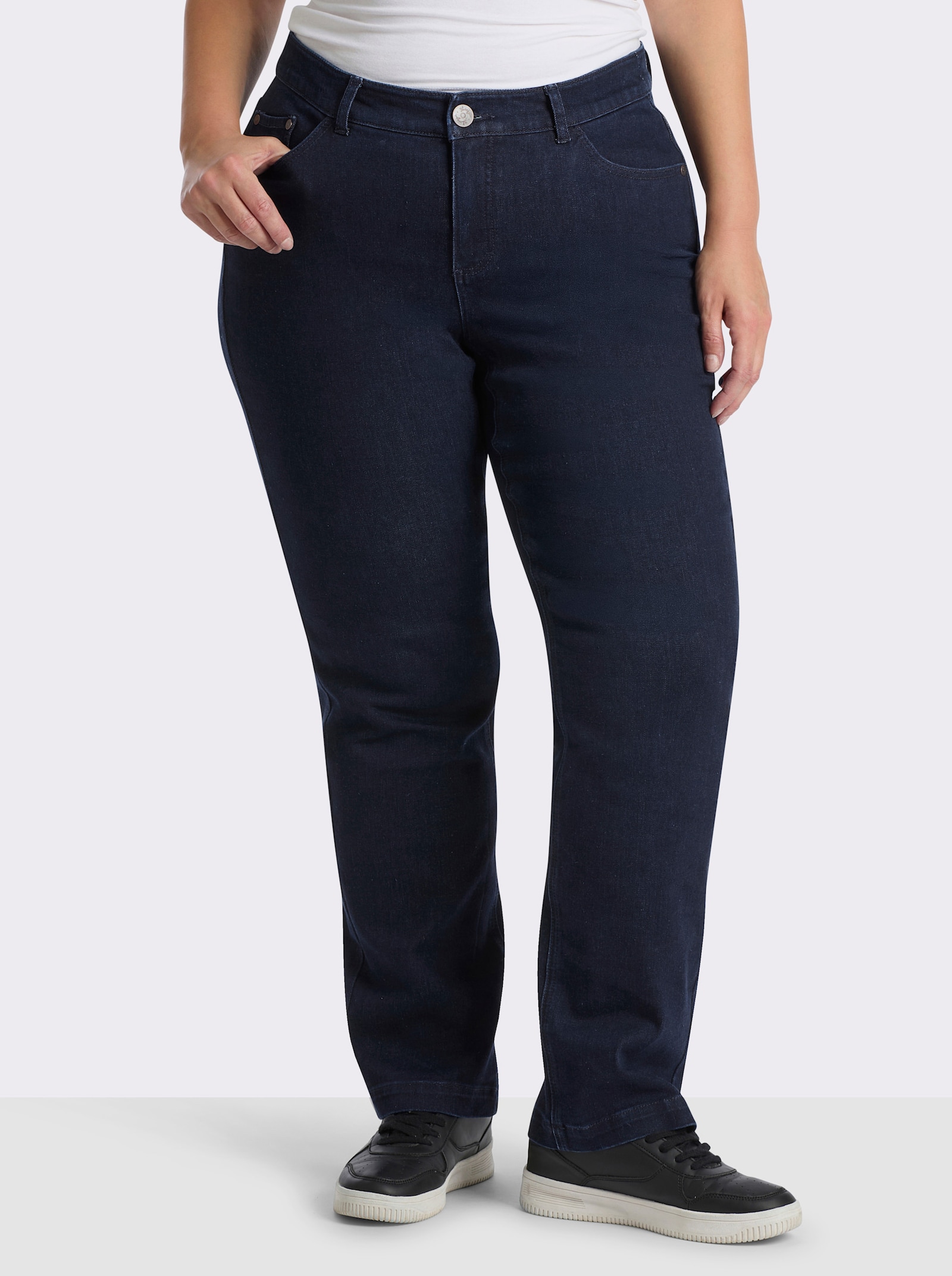 sheego Jeans im Curvy-Schnitt VERENA - dark blue