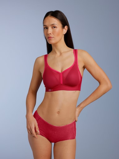 Anita Sport-BH ohne Bügel für starken Halt - rot
