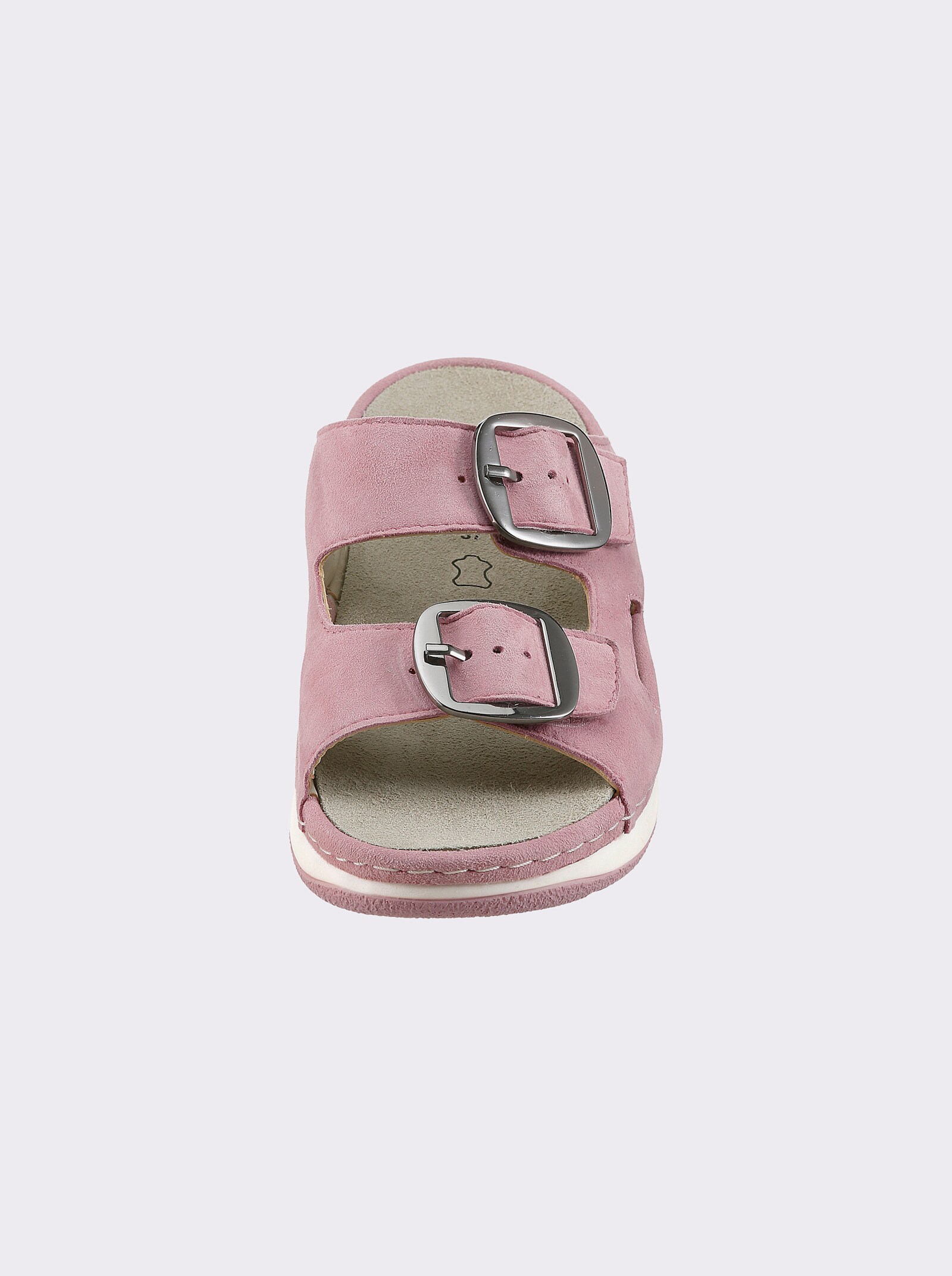 Naturläufer Pantolette für kräftige Füße - hellrose