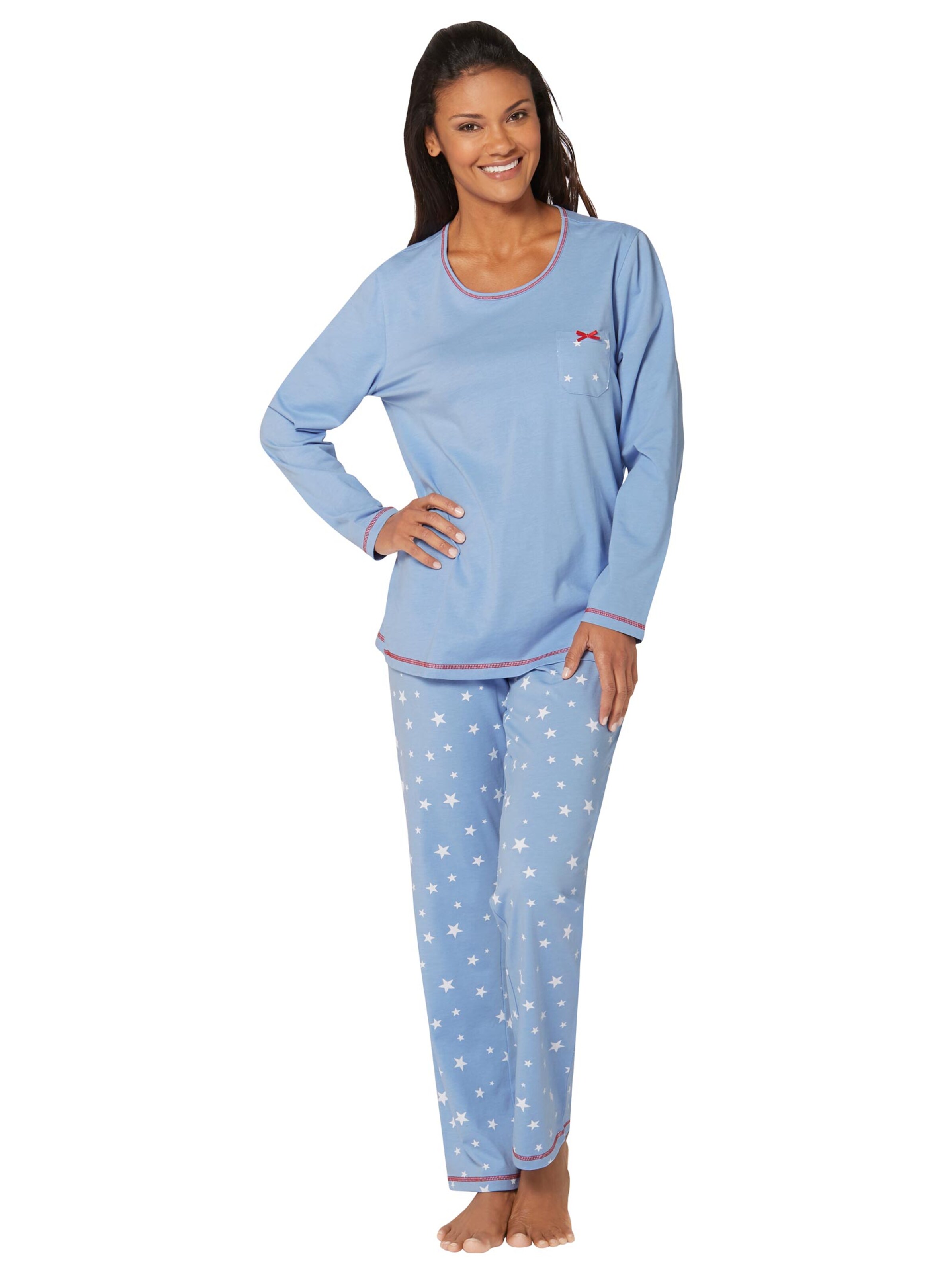 wäschepur Schlafanzüge - blau-bedruckt + blau